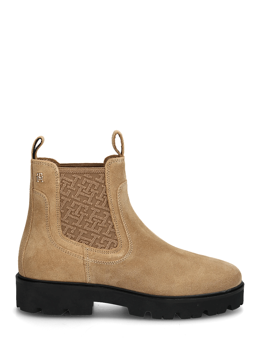 Tommy Hilfiger - TH MONOGRAM SUEDE CHELSEA BOOT - chelsea boots - safari canvas - 2
