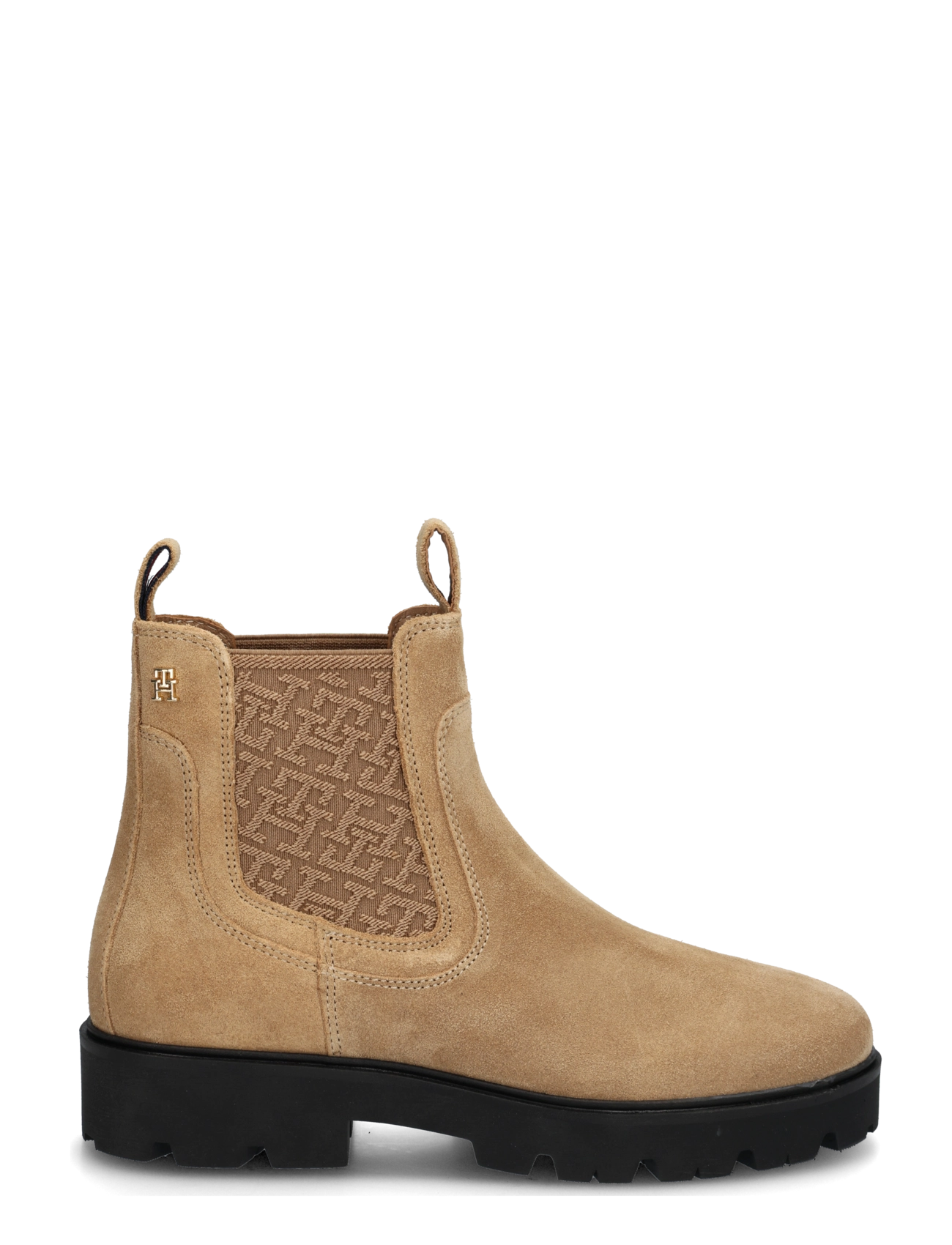 Tommy Hilfiger - TH MONOGRAM SUEDE CHELSEA BOOT - chelsea-saapad - safari canvas - 2
