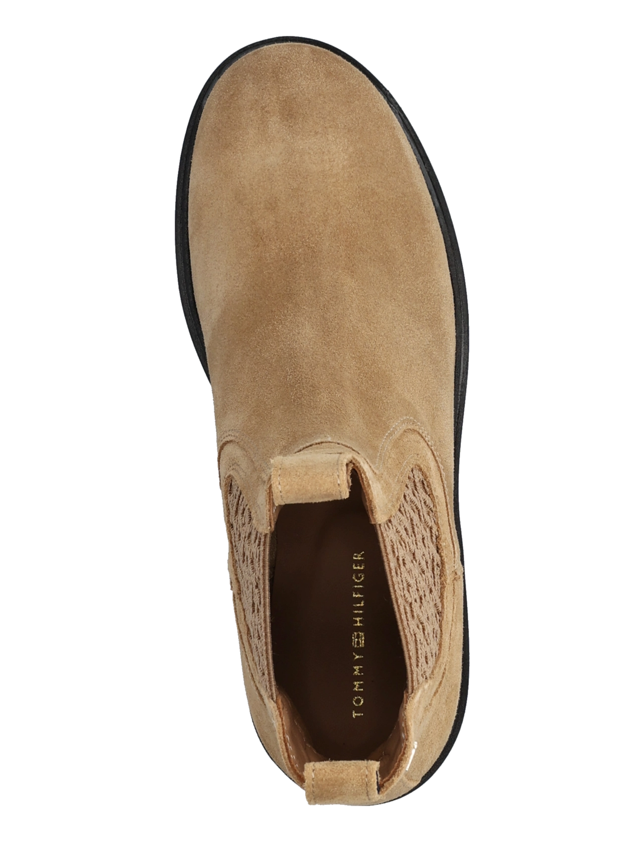 Tommy Hilfiger - TH MONOGRAM SUEDE CHELSEA BOOT - chelsea-saapad - safari canvas - 3