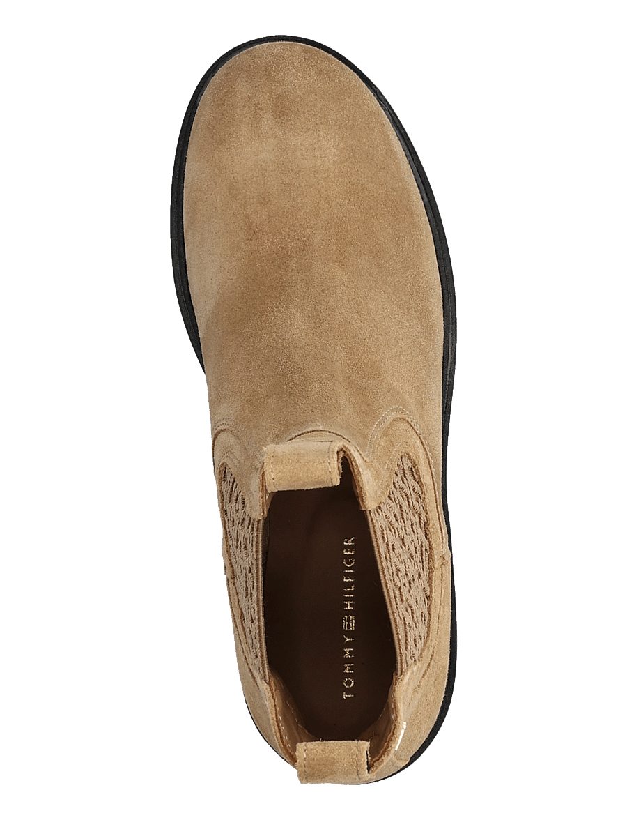 Tommy Hilfiger - TH MONOGRAM SUEDE CHELSEA BOOT - chelsea-saapad - safari canvas - 3