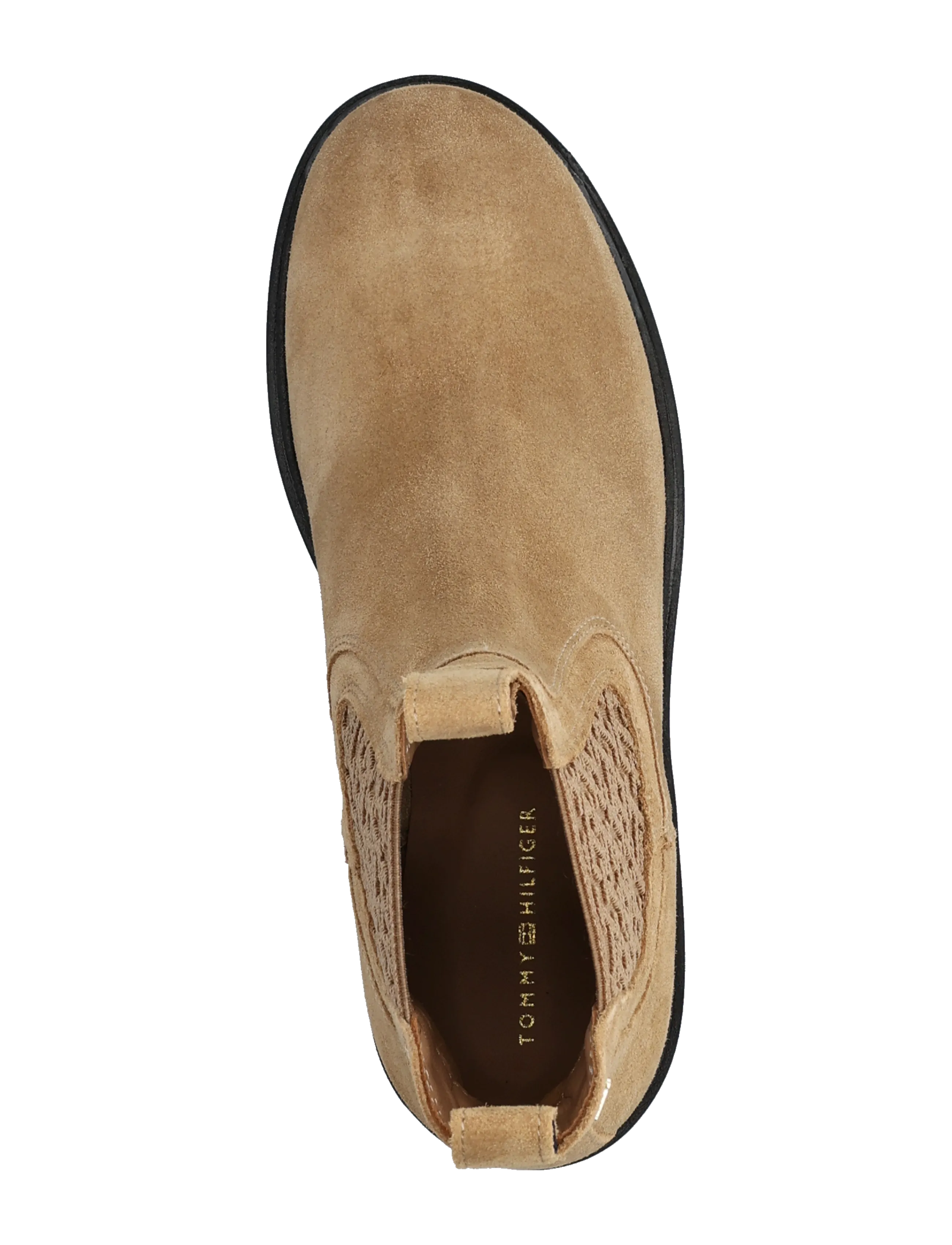 Tommy Hilfiger - TH MONOGRAM SUEDE CHELSEA BOOT - chelsea boots - safari canvas - 3