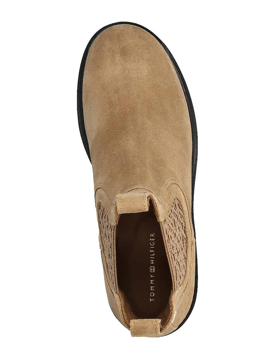 Tommy Hilfiger - TH MONOGRAM SUEDE CHELSEA BOOT - chelsea boots - safari canvas - 3