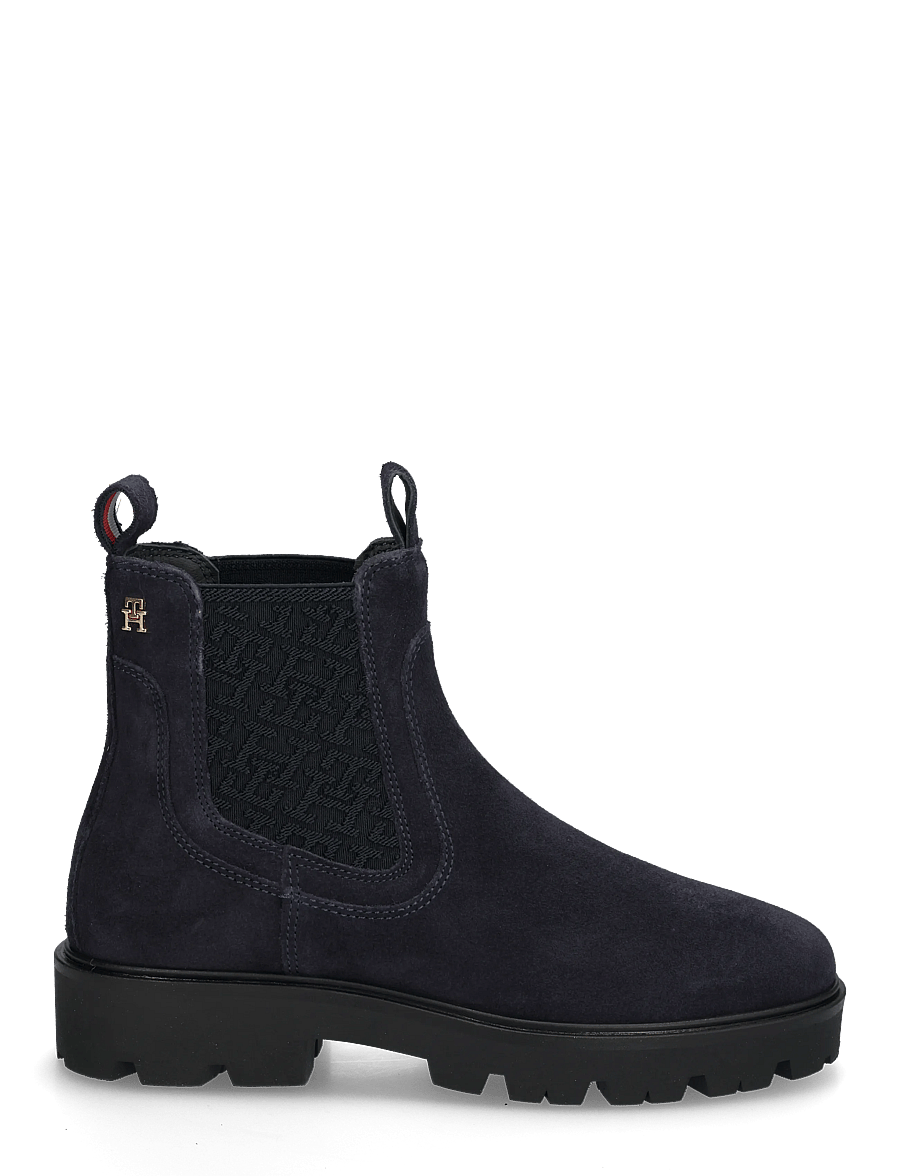 Tommy Hilfiger - TH MONOGRAM SUEDE CHELSEA BOOT - chelsea boots - space blue - 2