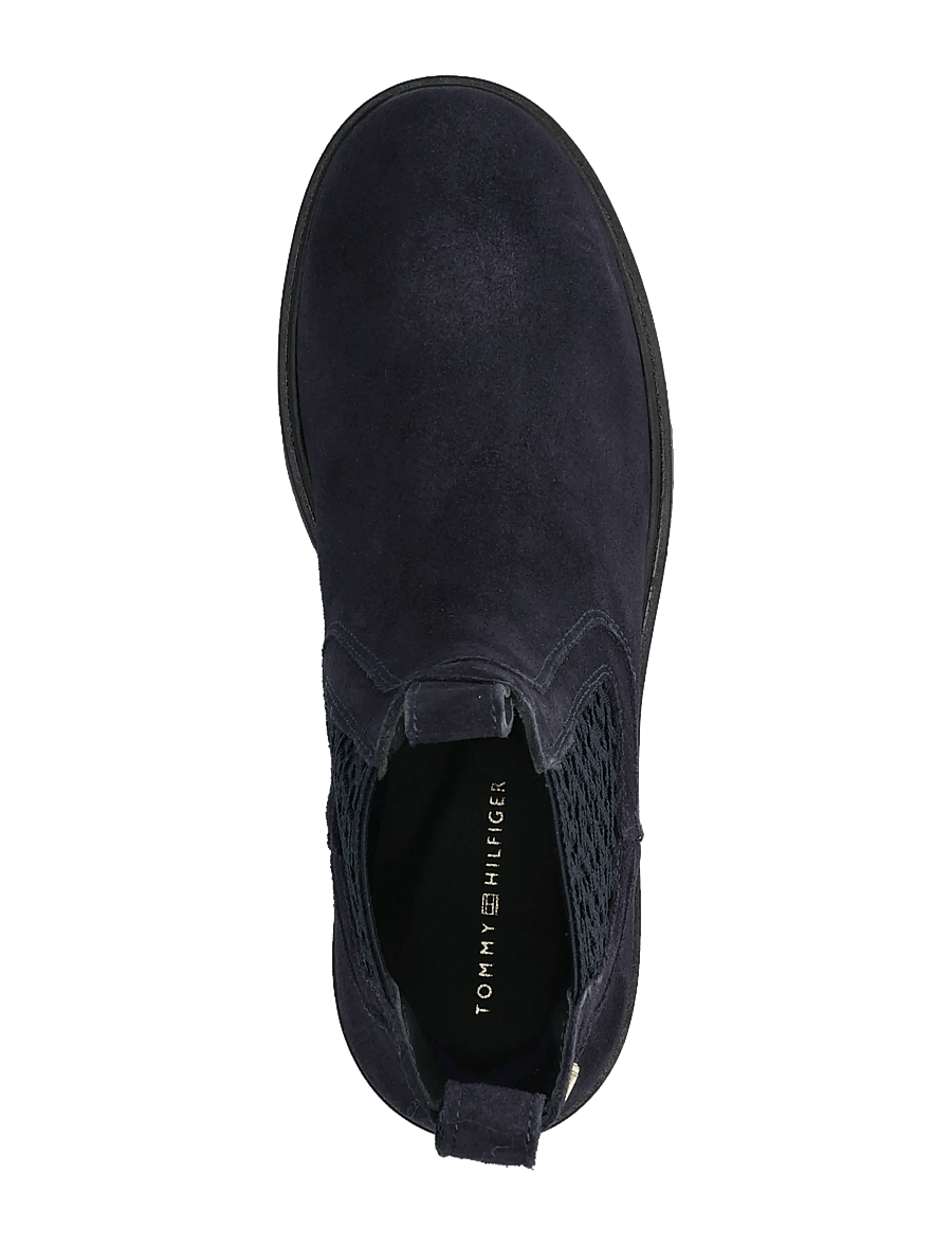 Tommy Hilfiger - TH MONOGRAM SUEDE CHELSEA BOOT - chelsea boots - space blue - 3