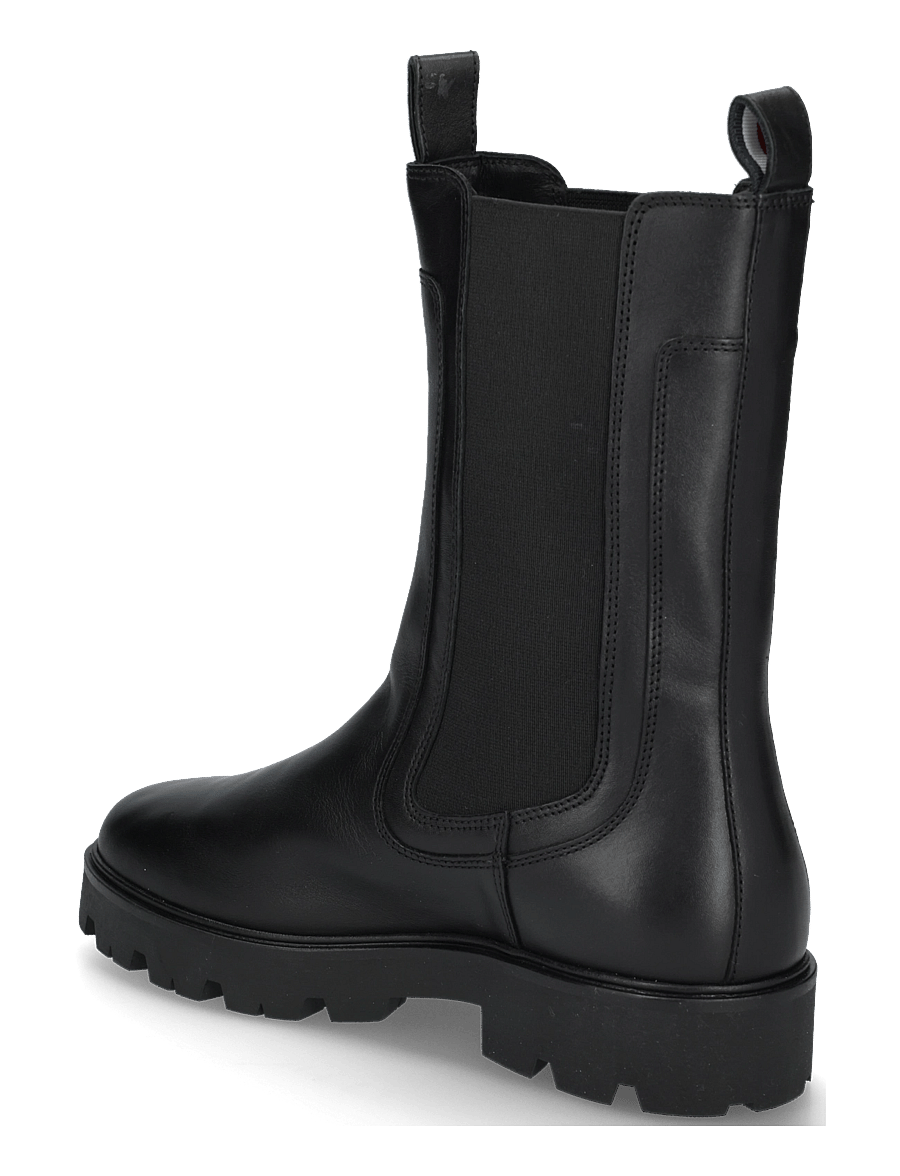 Tommy Hilfiger - TH STUD LEATHER HIGH CHELSEA - chelsea boots - black - 1