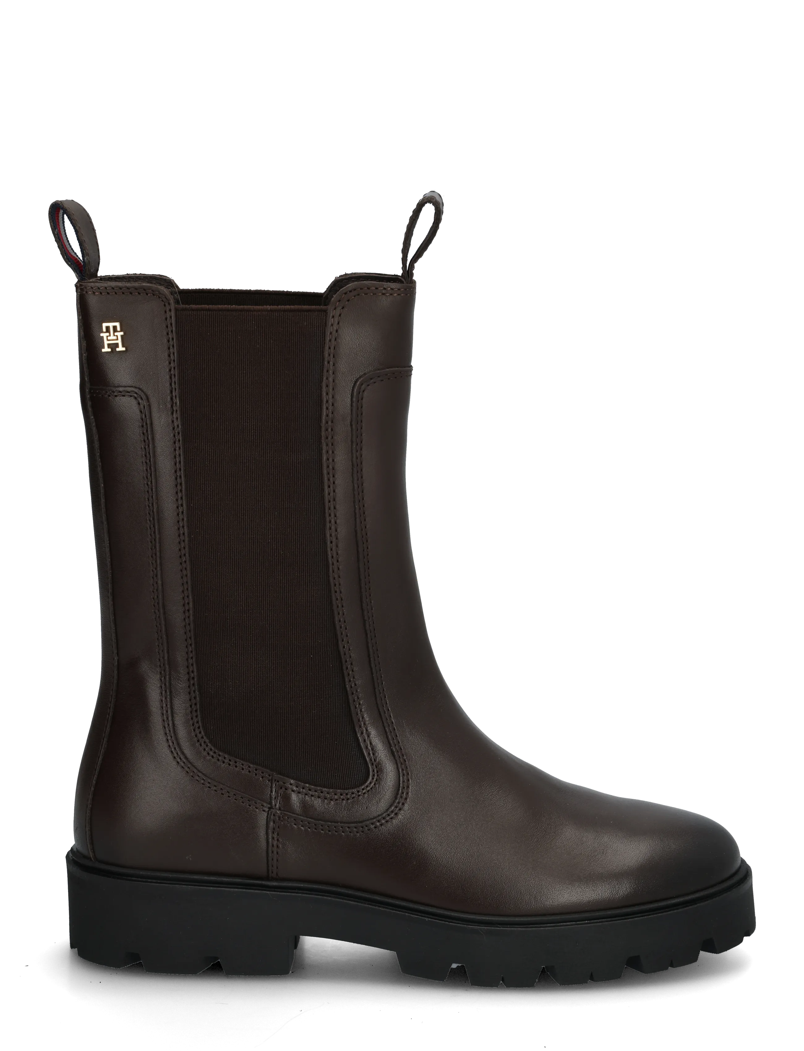 Tommy Hilfiger - TH STUD LEATHER HIGH CHELSEA - chelsea boots - cocoa - 2