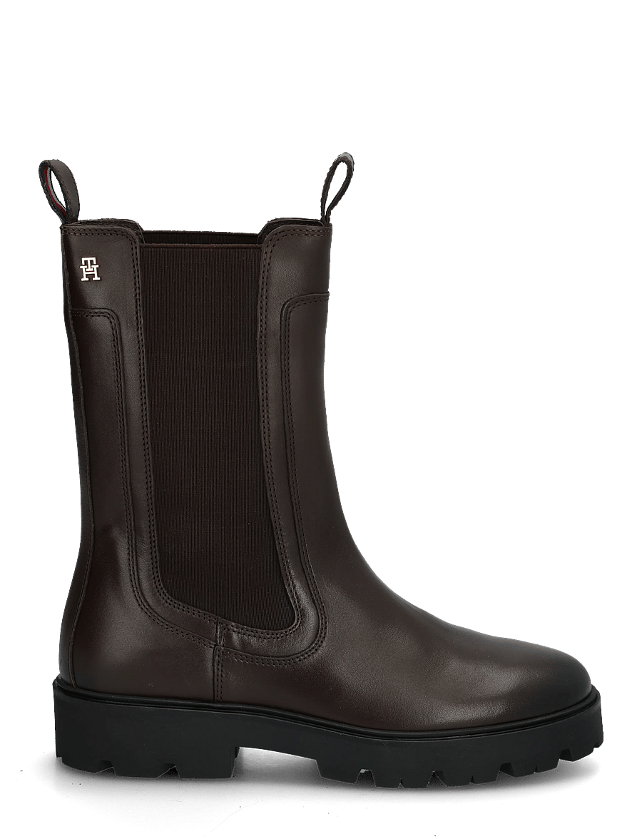 Tommy Hilfiger - TH STUD LEATHER HIGH CHELSEA - chelsea boots - cocoa - 2