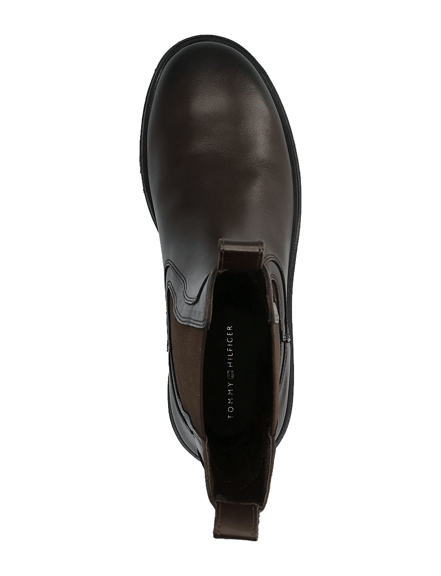 Tommy Hilfiger - TH STUD LEATHER HIGH CHELSEA - chelsea boots - cocoa - 3