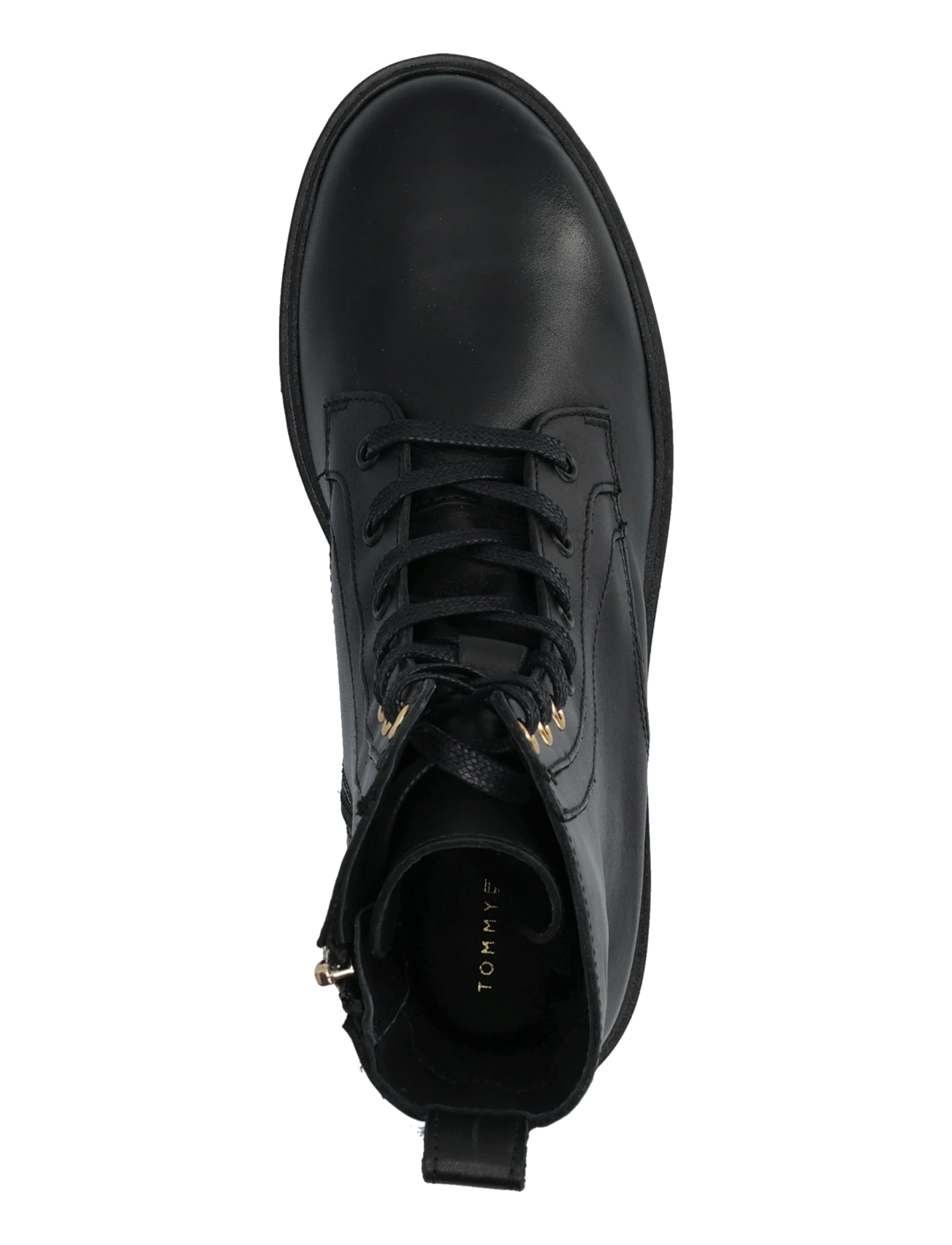 Tommy Hilfiger - TH STUD LEATHER LACE-UP BOOT - black - 3