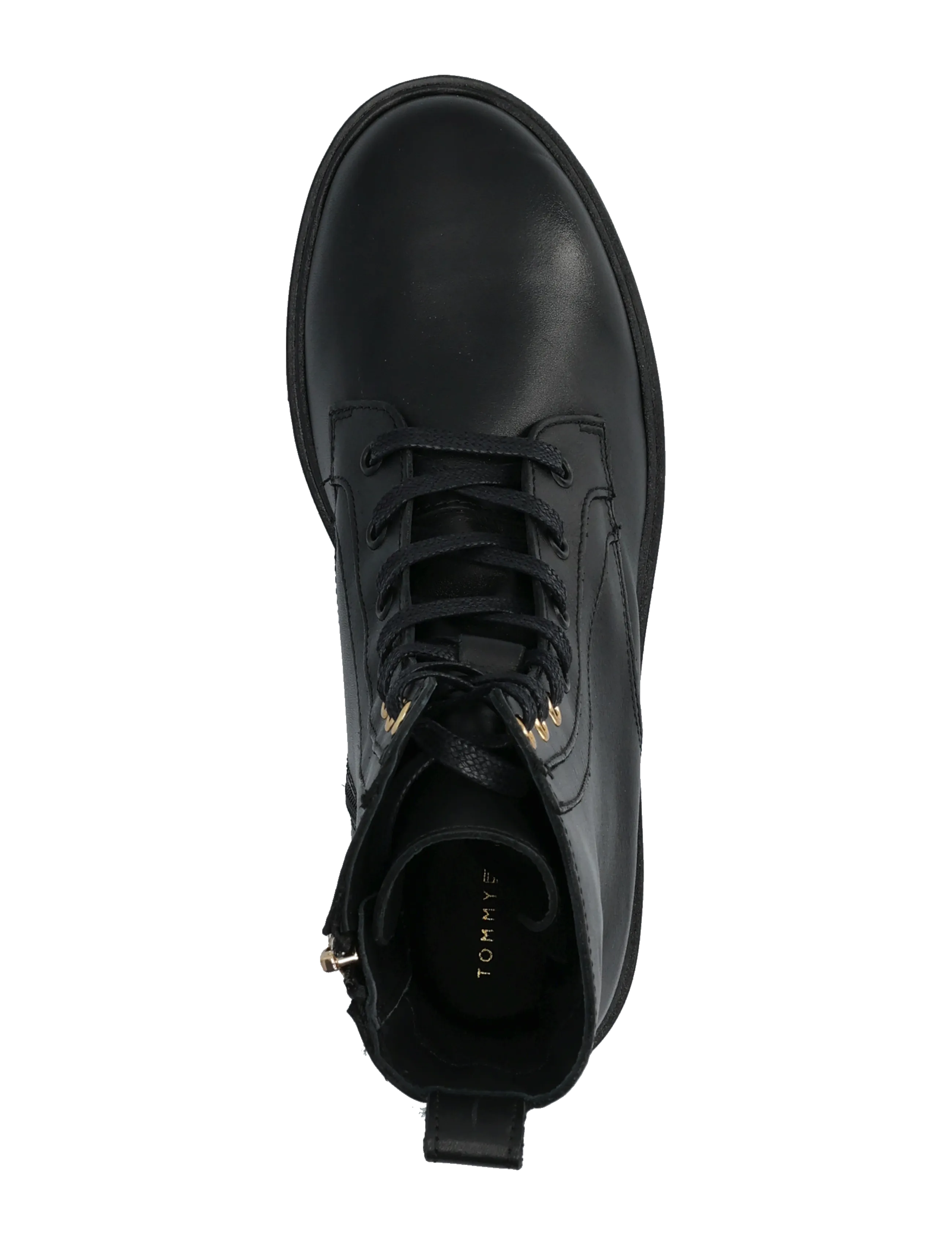 Tommy Hilfiger - TH STUD LEATHER LACE-UP BOOT - snørestøvler - black - 3