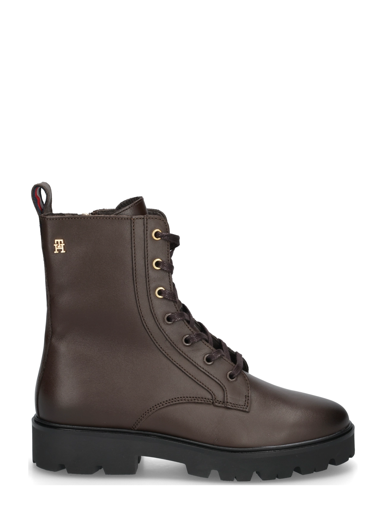 TOMMY HILFIGER Th Stud Leather Lace-Up Boot kängor & boots dam – bild 3