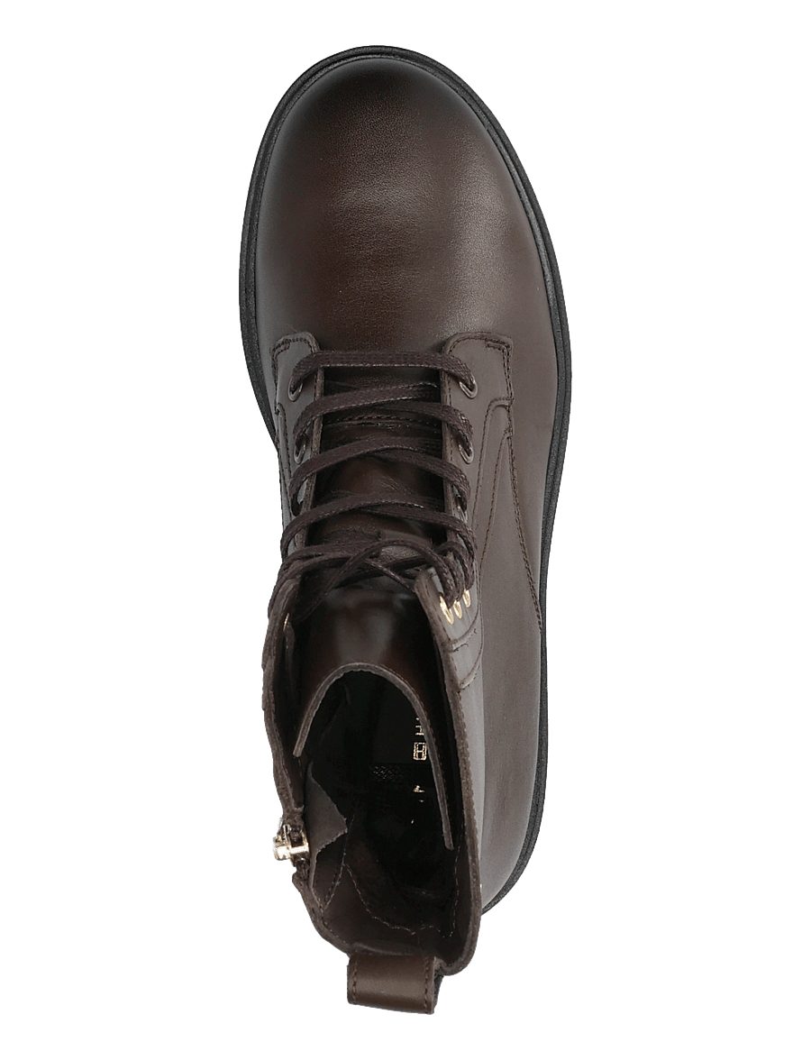 Tommy Hilfiger - TH STUD LEATHER LACE-UP BOOT - laced boots - cocoa - 3