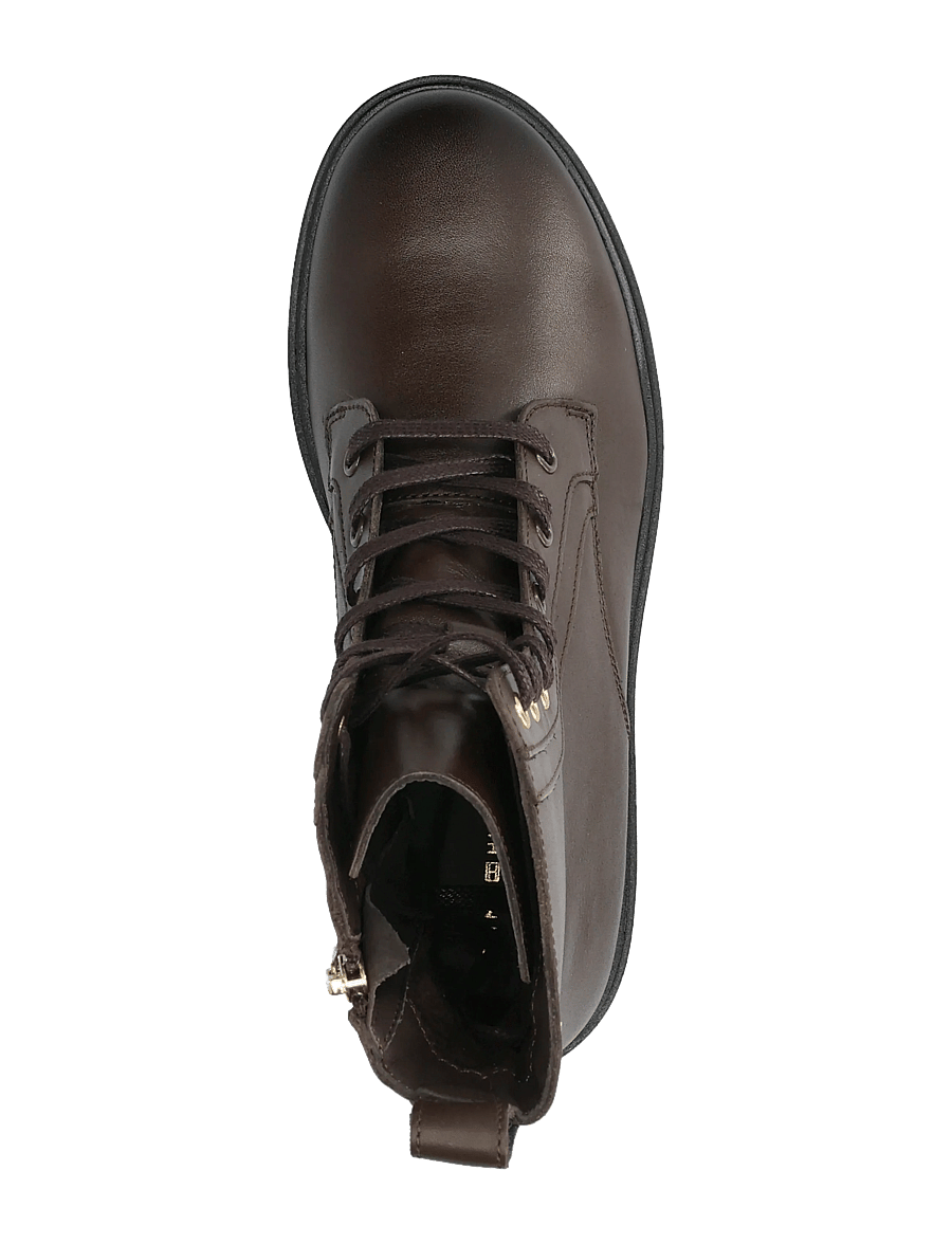 Tommy Hilfiger - TH STUD LEATHER LACE-UP BOOT - snørestøvler - cocoa - 3