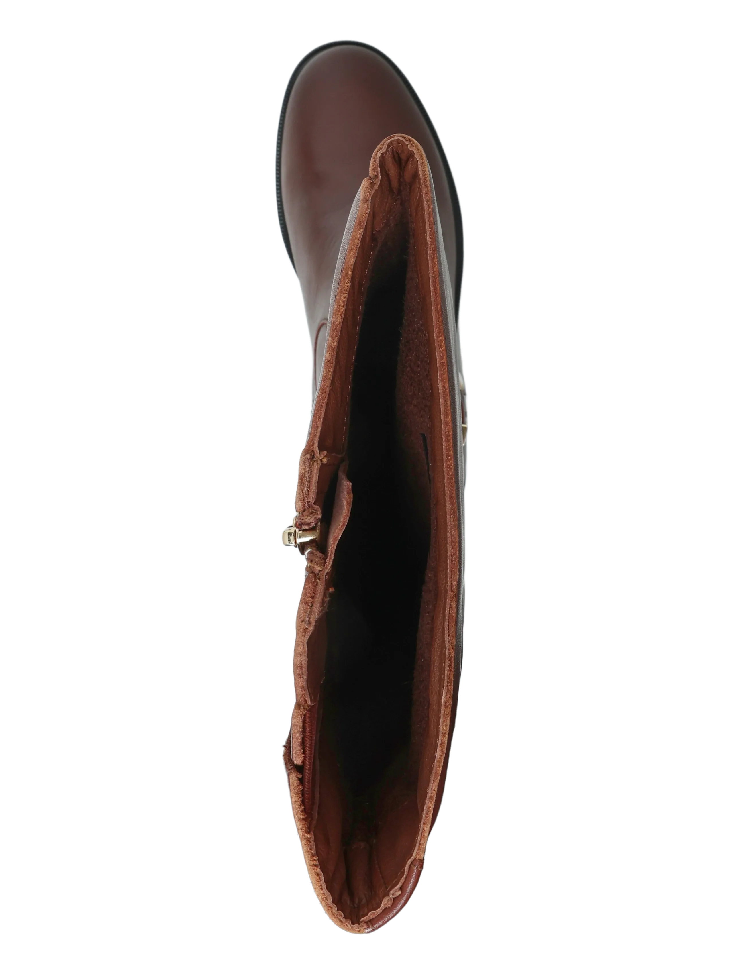 Tommy Hilfiger - TH BUCKLE LEATHER KNEE BOOT - kniehohe stiefel - winter cognac - 3