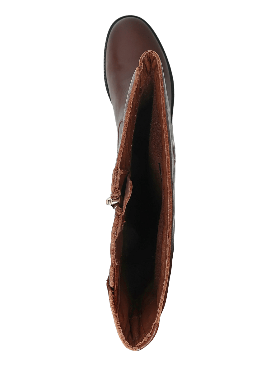 Tommy Hilfiger - TH BUCKLE LEATHER KNEE BOOT - kniehohe stiefel - winter cognac - 3
