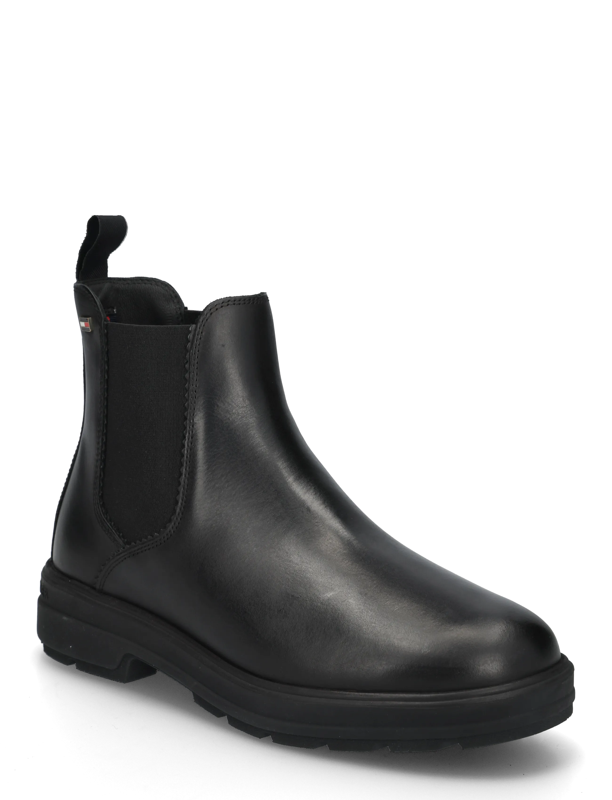 Tommy Hilfiger TH FLAG OUTDOOR CHELSEA BOOT - Schuhe - BLACK / black