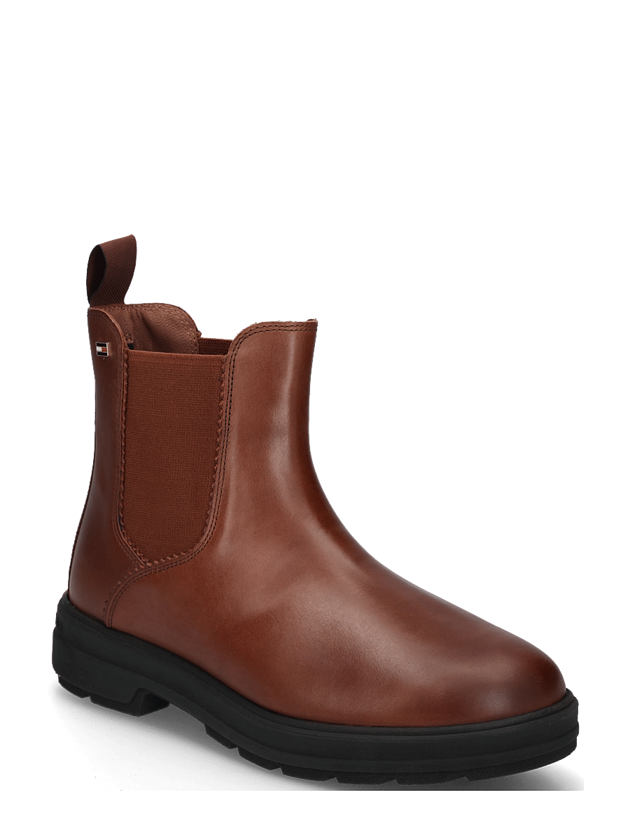 Tommy Hilfiger - TH FLAG OUTDOOR CHELSEA BOOT - chelsea-saapad - winter cognac - 0