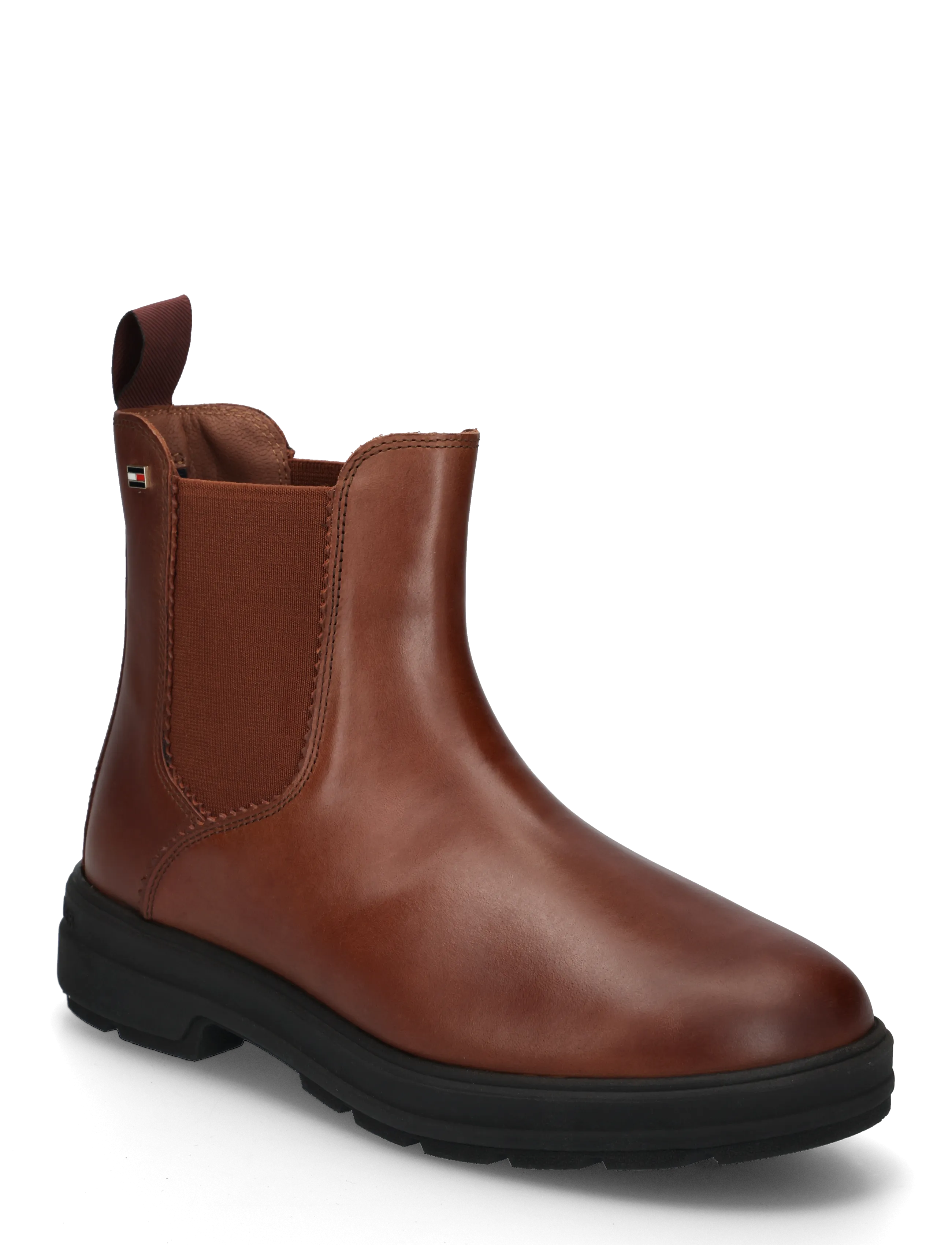 Tommy Hilfiger TH FLAG OUTDOOR CHELSEA BOOT - Colours of the season - WINTER COGNAC / brown