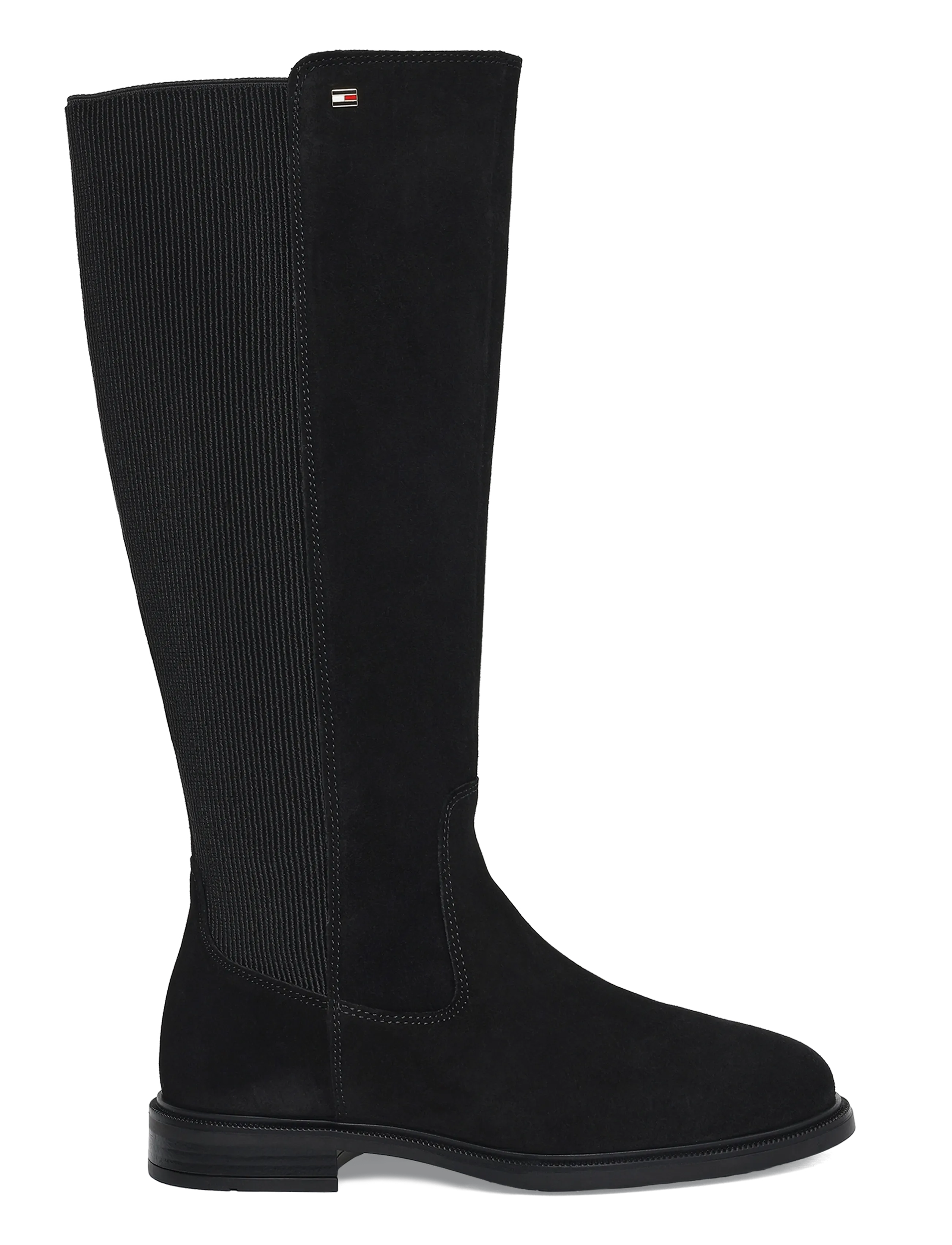 Tommy Hilfiger - ENAMEL FLAG SUEDE HIGH CHELSEA - chelsea boots - black - 2