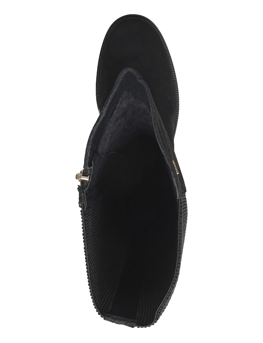 Tommy Hilfiger - ENAMEL FLAG SUEDE HIGH CHELSEA - chelsea boots - black - 3