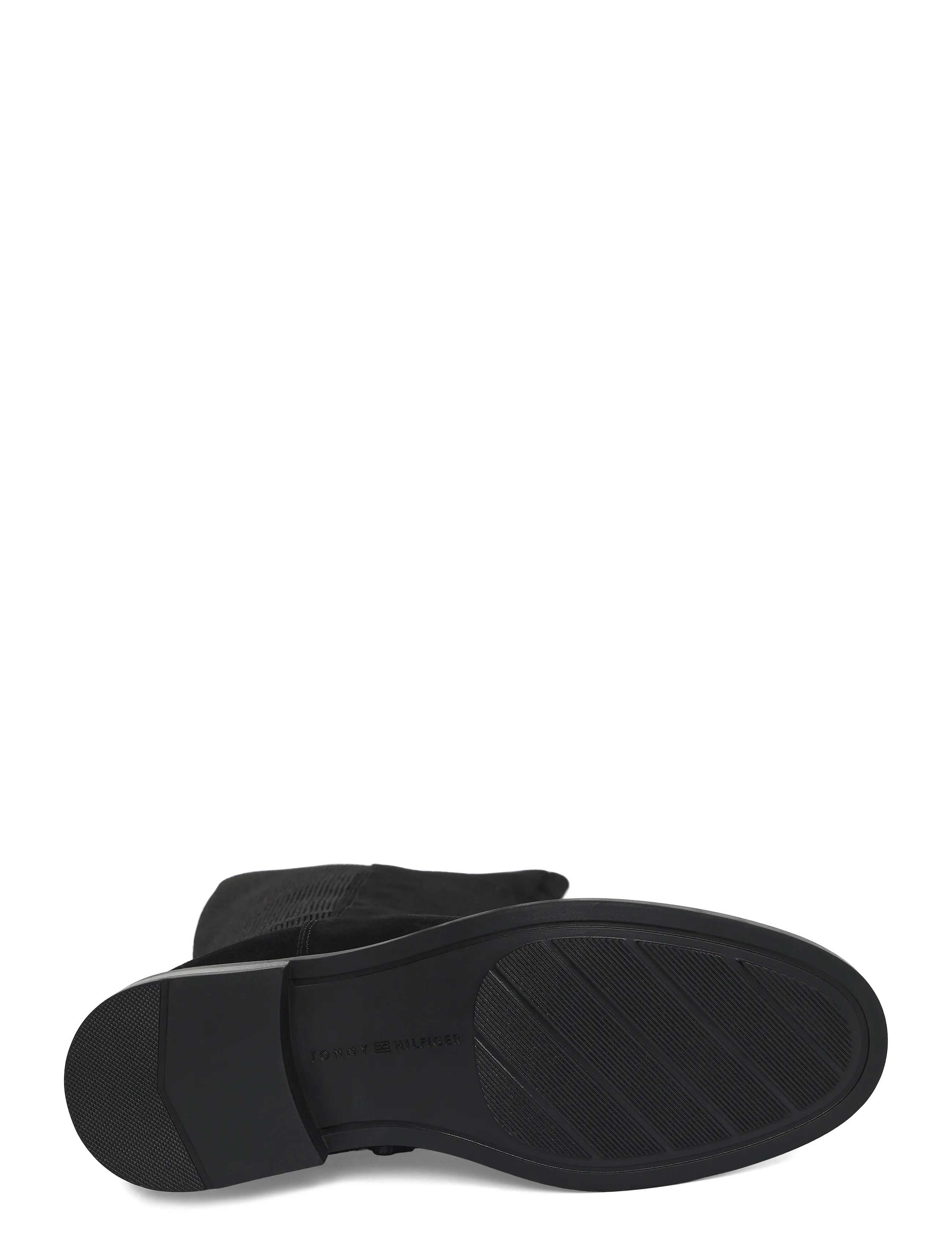 Tommy Hilfiger - ENAMEL FLAG SUEDE HIGH CHELSEA - chelsea boots - black - 4