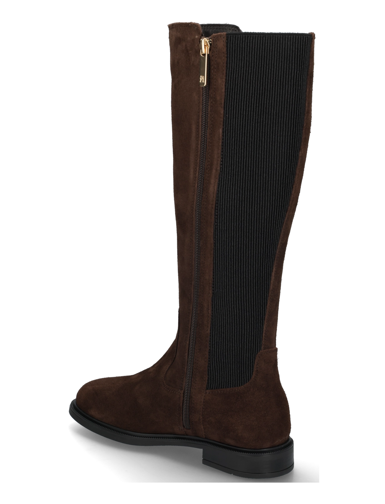Tommy Hilfiger - ENAMEL FLAG SUEDE HIGH CHELSEA - chelsea boots - fondant brown - 1