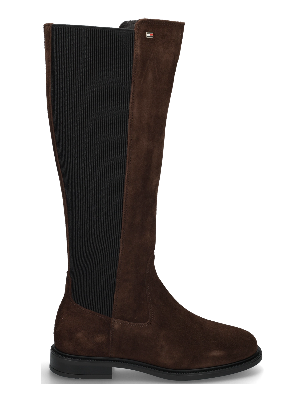 Tommy Hilfiger - ENAMEL FLAG SUEDE HIGH CHELSEA - chelsea boots - fondant brown - 2