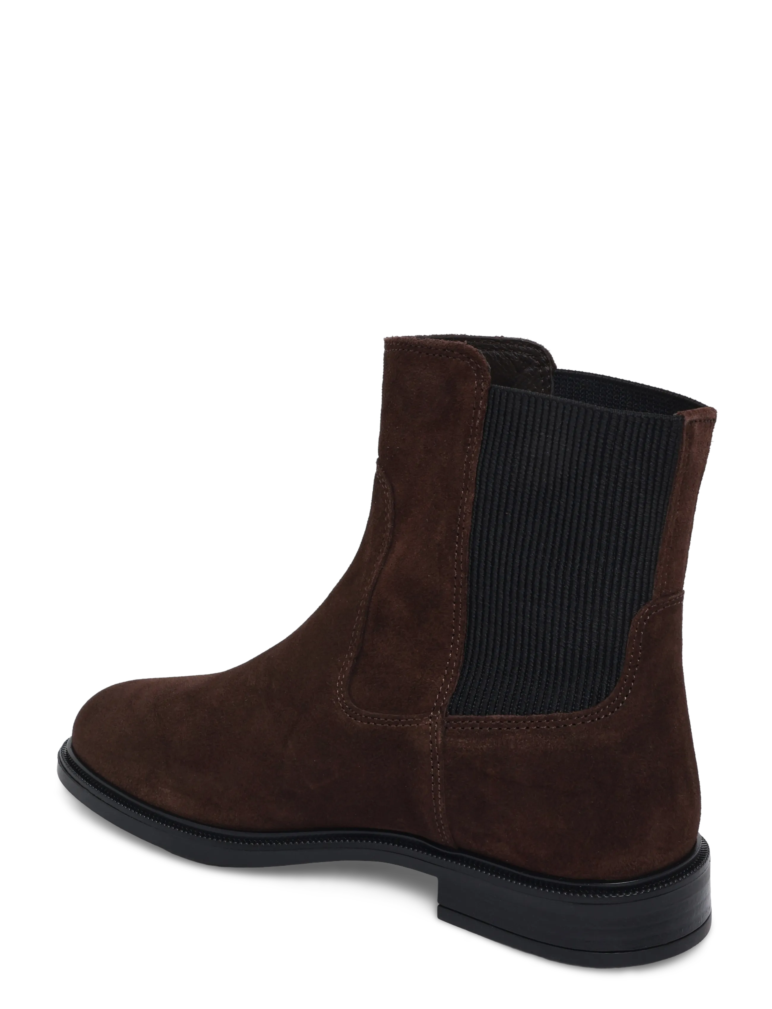 Tommy Hilfiger - ENAMEL FLAG SUEDE ANKLE CHELSEA - chelsea boots - fondant brown - 1