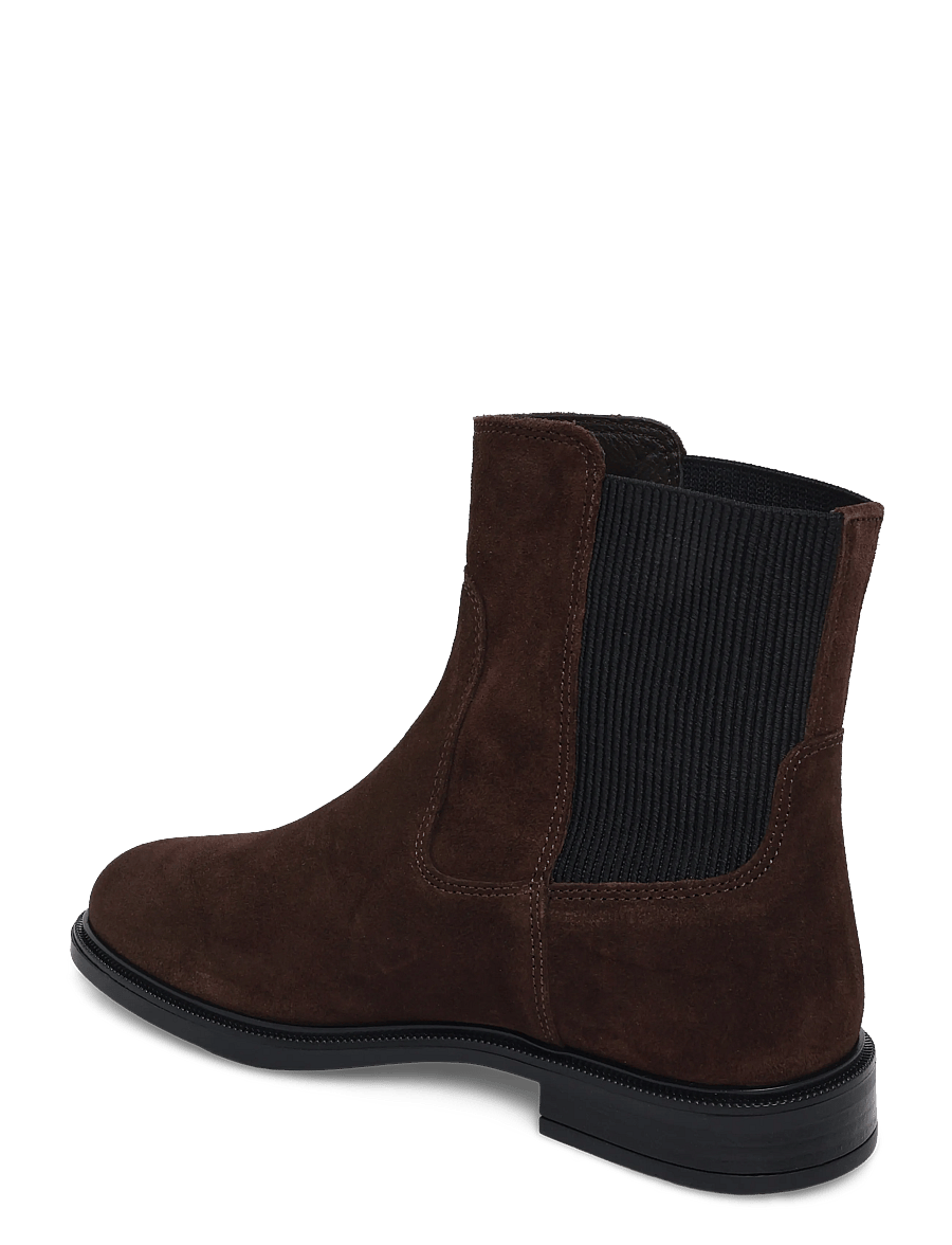 Tommy Hilfiger - ENAMEL FLAG SUEDE ANKLE CHELSEA - chelsea boots - fondant brown - 1