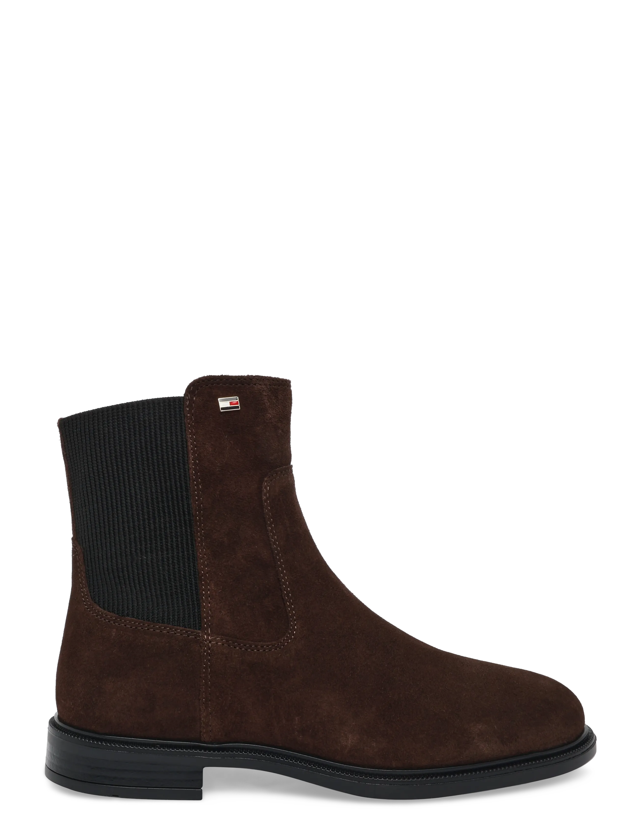 Tommy Hilfiger - ENAMEL FLAG SUEDE ANKLE CHELSEA - chelsea boots - fondant brown - 2