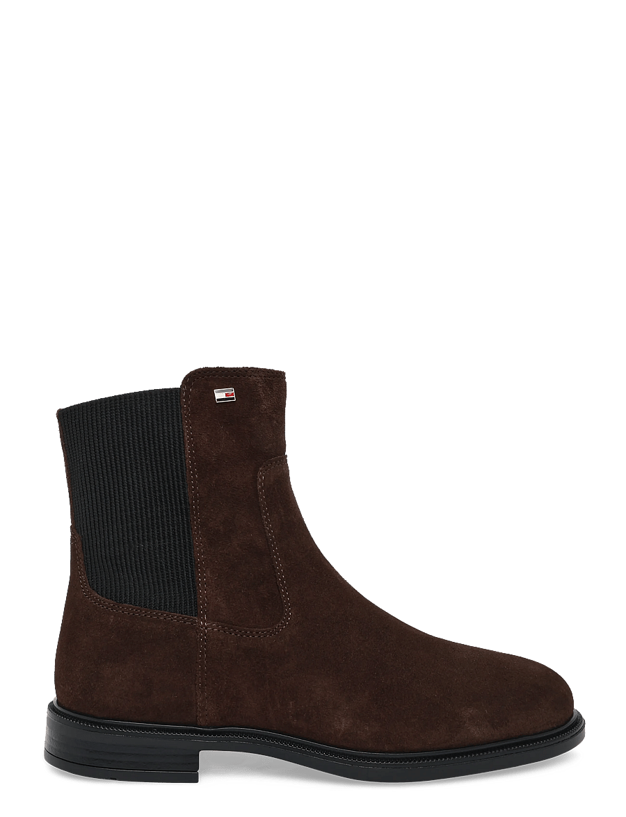 Tommy Hilfiger - ENAMEL FLAG SUEDE ANKLE CHELSEA - chelsea boots - fondant brown - 2