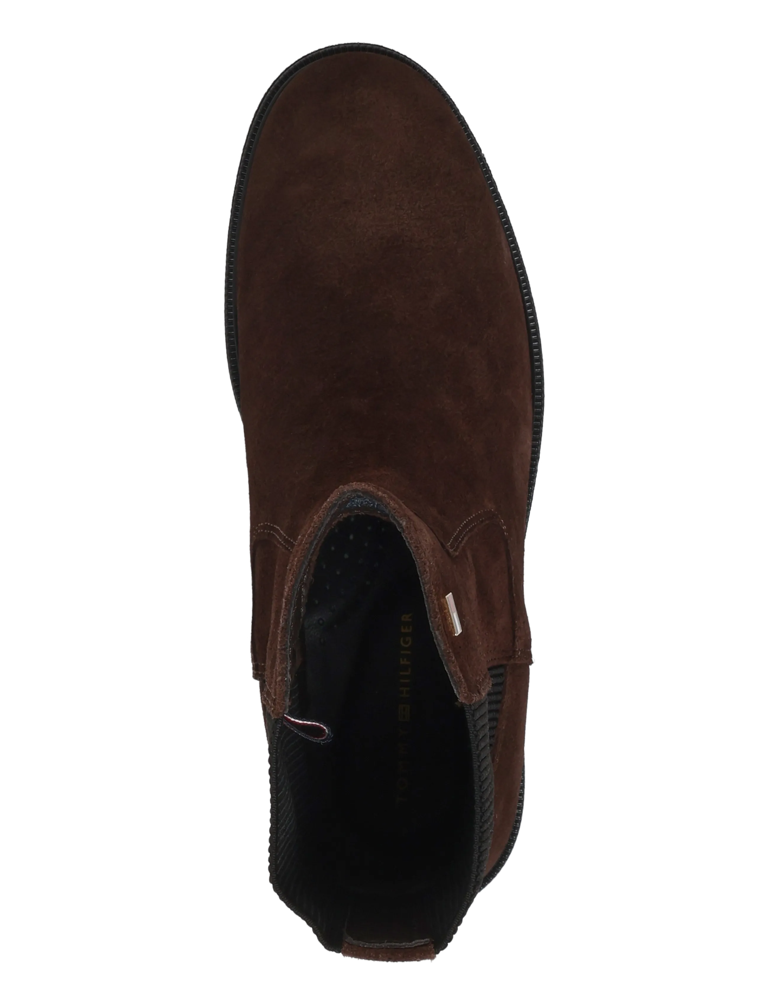 Tommy Hilfiger - ENAMEL FLAG SUEDE ANKLE CHELSEA - chelsea boots - fondant brown - 3