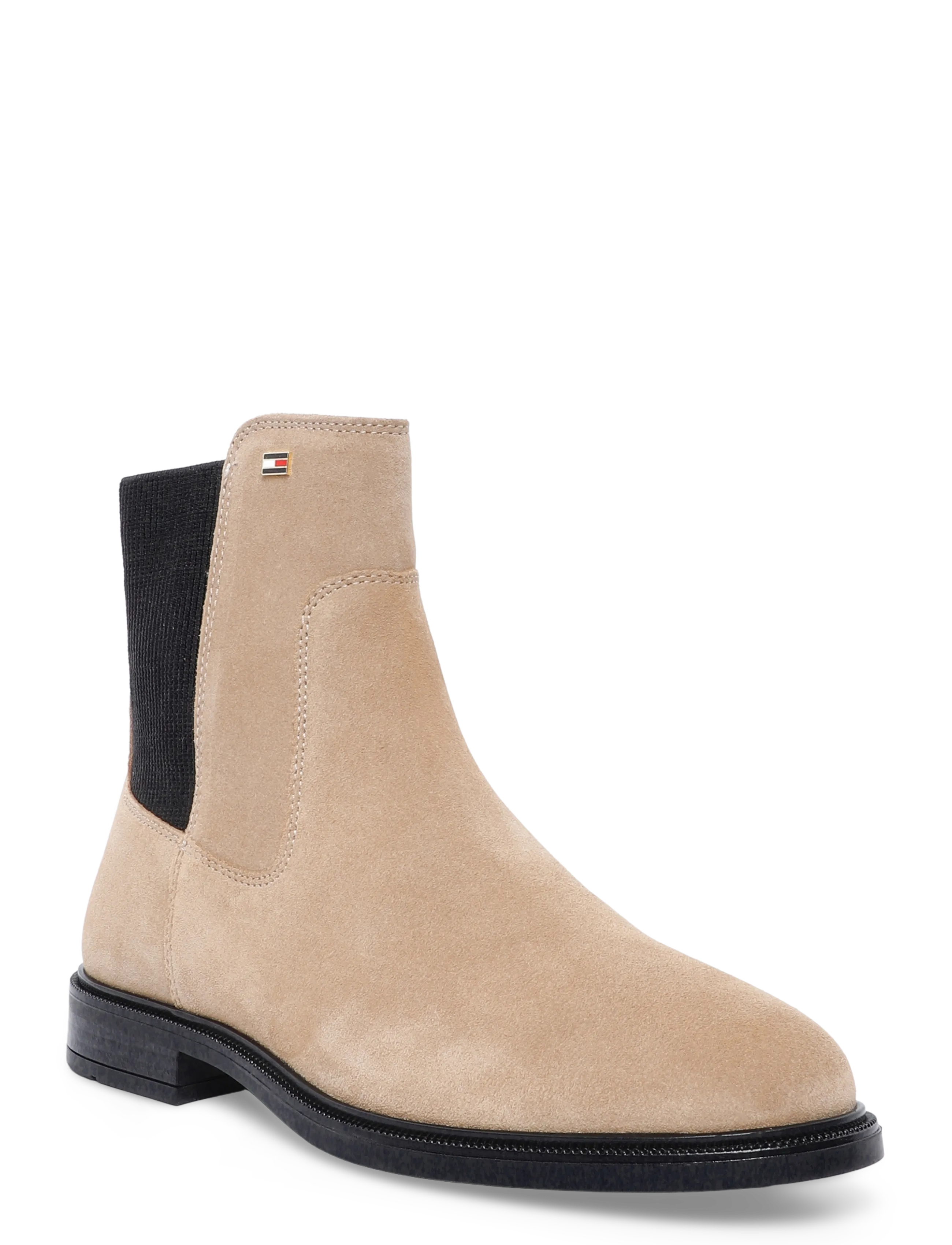 Tommy Hilfiger ENAMEL FLAG SUEDE ANKLE CHELSEA - Inspiration - SAFARI CANVAS / beige