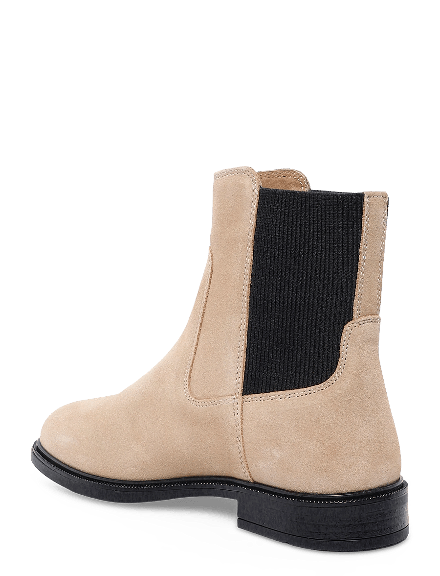 Tommy Hilfiger - ENAMEL FLAG SUEDE ANKLE CHELSEA - chelsea boots - safari canvas - 1