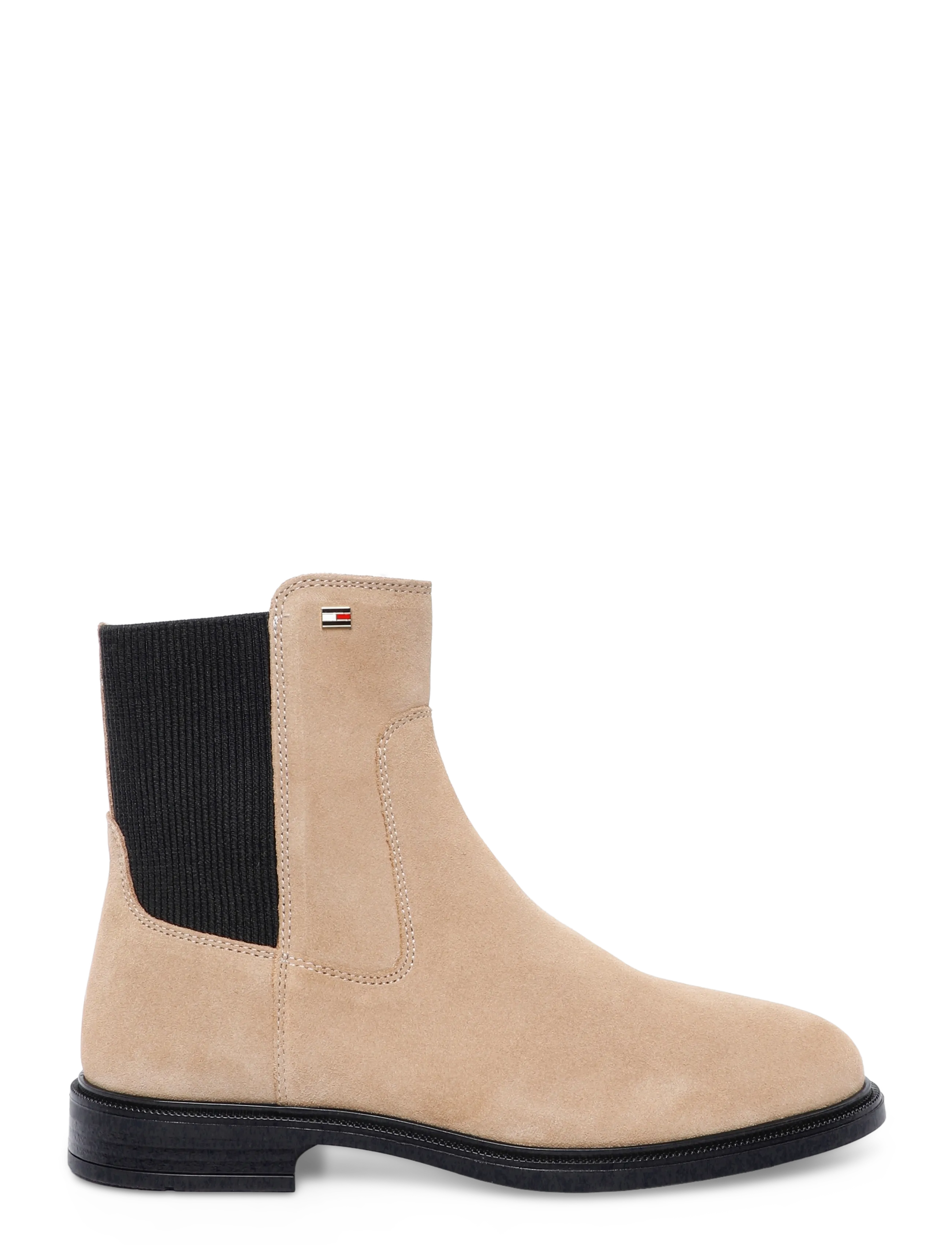 Tommy Hilfiger - ENAMEL FLAG SUEDE ANKLE CHELSEA - chelsea boots - safari canvas - 2