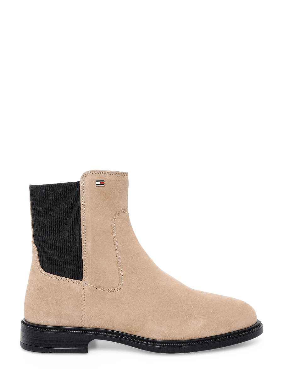 Tommy Hilfiger - ENAMEL FLAG SUEDE ANKLE CHELSEA - chelsea boots - safari canvas - 2