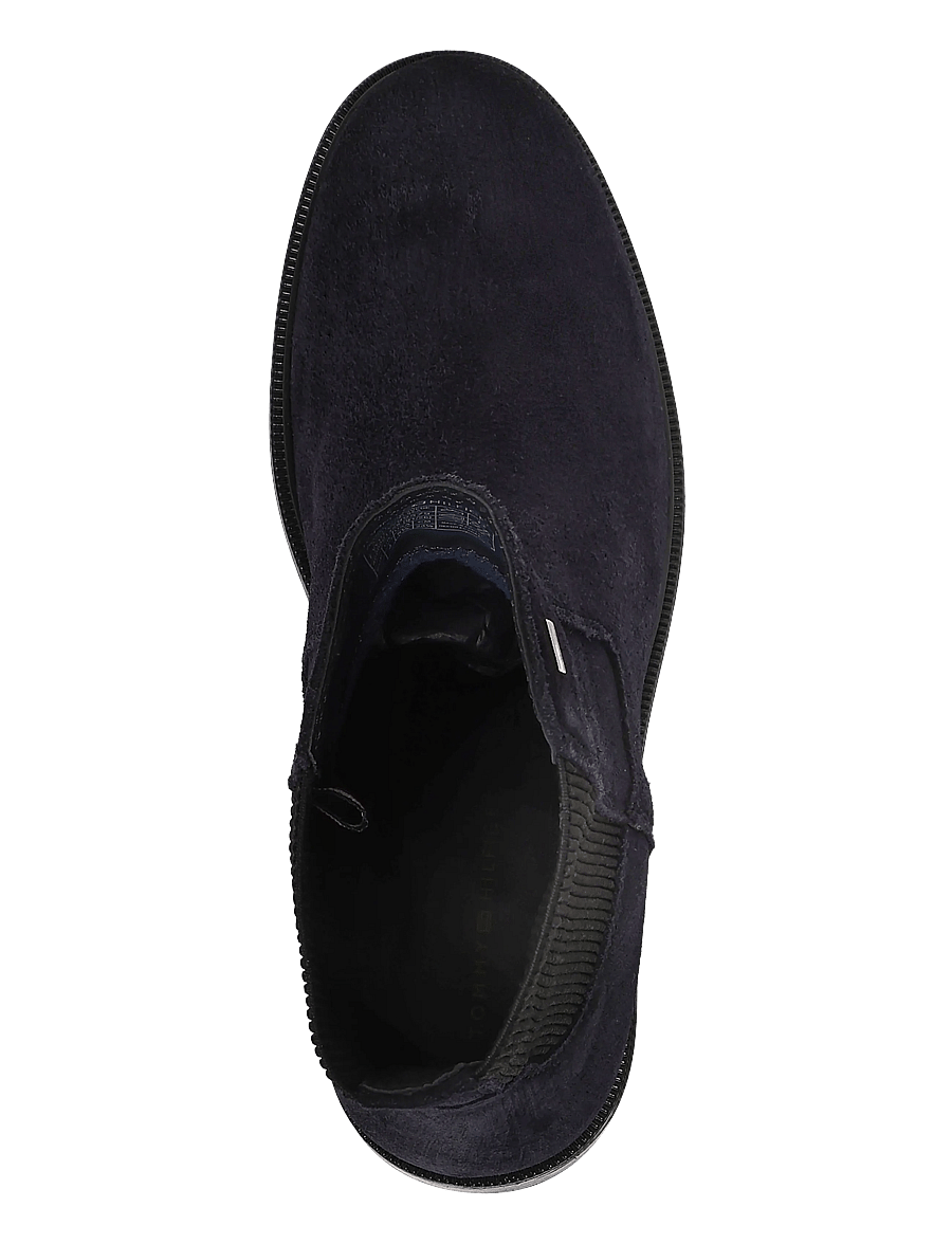 Tommy Hilfiger - ENAMEL FLAG SUEDE ANKLE CHELSEA - chelsea boots - space blue - 3