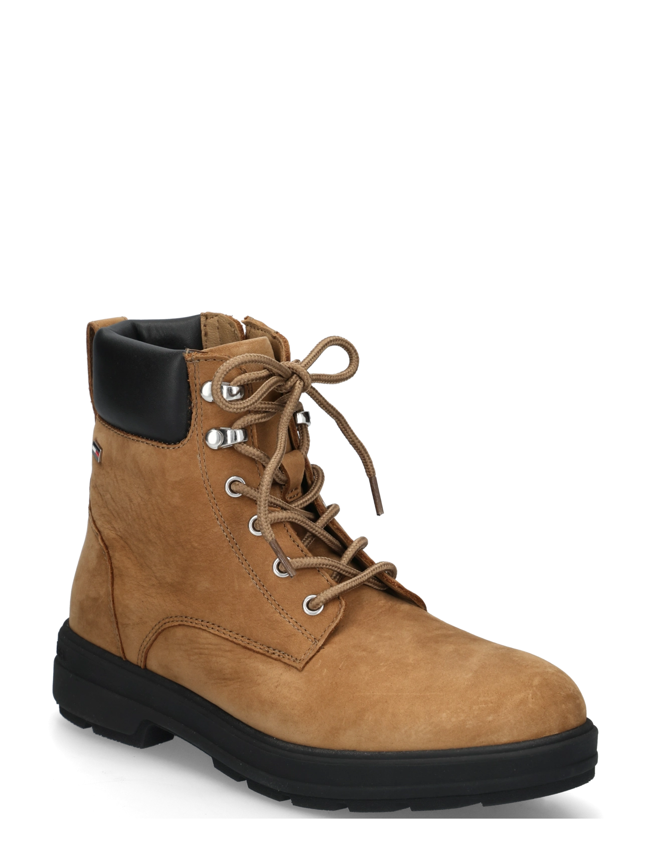 Tommy Hilfiger TH FLAG RESISTANT LACE-UP BOOT - Støvler - SAFARI CANVAS / brown