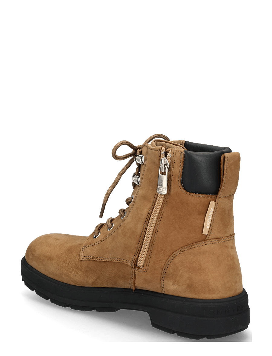 Tommy Hilfiger - TH FLAG RESISTANT LACE-UP BOOT - snørestøvler - safari canvas - 1