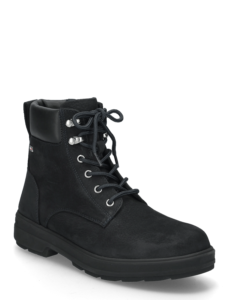Tommy Hilfiger - TH FLAG RESISTANT LACE-UP BOOT - paeltega saapad - space blue - 0