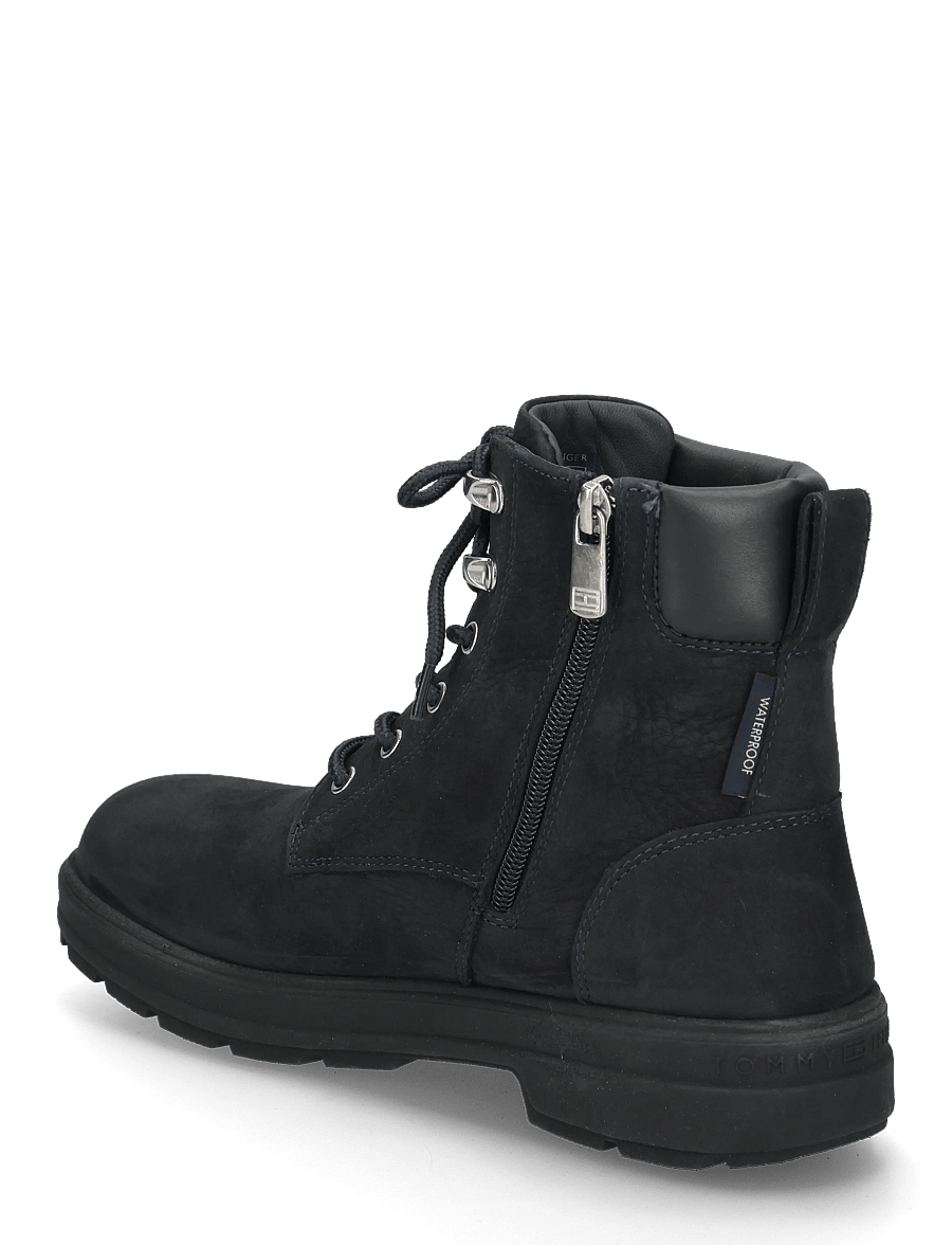 Tommy Hilfiger - TH FLAG RESISTANT LACE-UP BOOT - paeltega saapad - space blue - 1