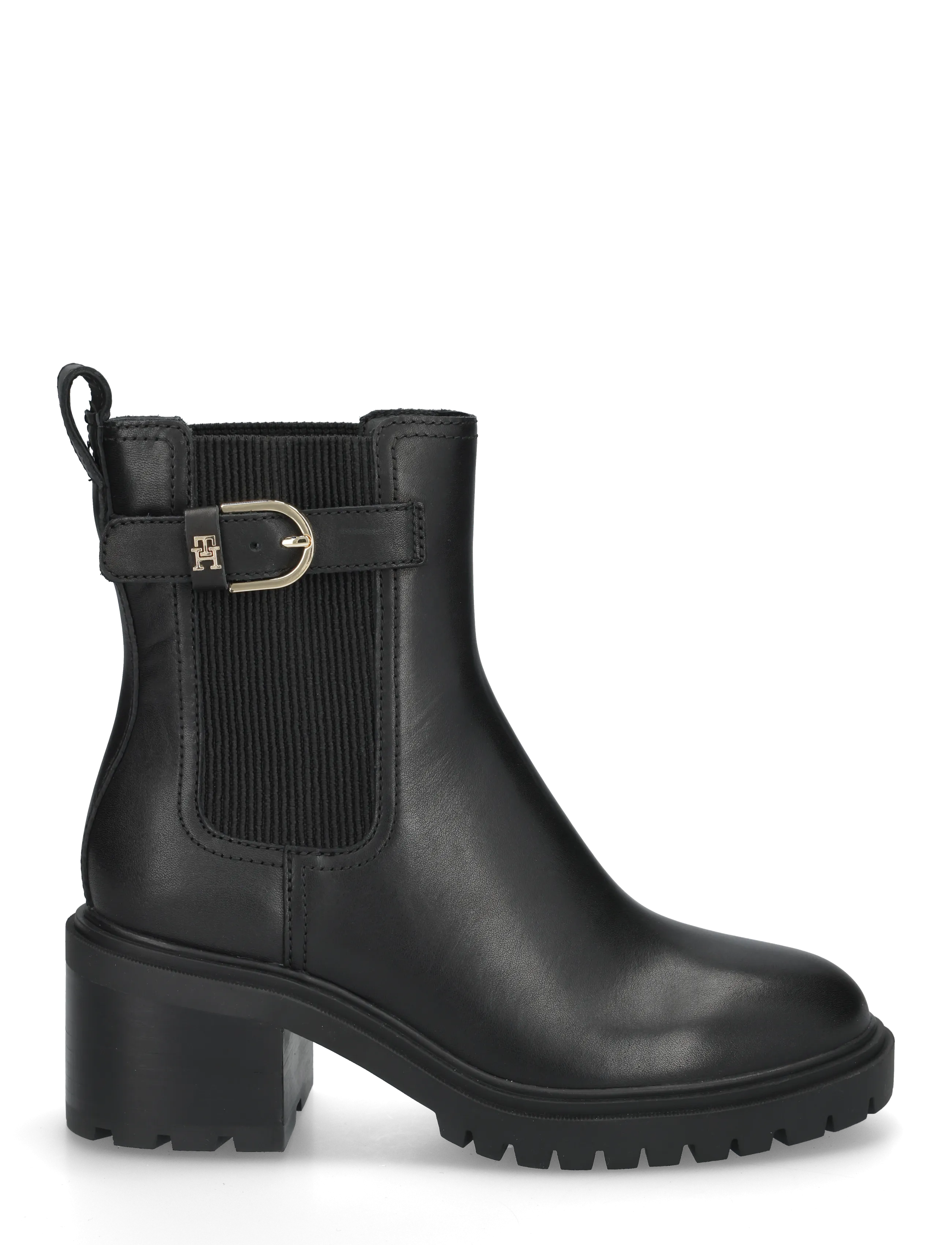 Tommy Hilfiger - BLOCK HEEL BUCKLED CHELSEA BOOT - black - 2