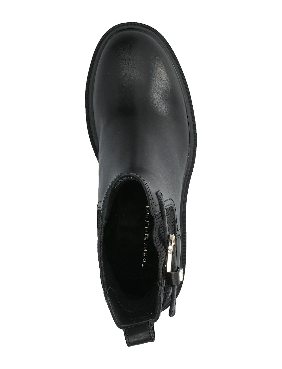 Tommy Hilfiger - BLOCK HEEL BUCKLED CHELSEA BOOT - stövletter - black - 3