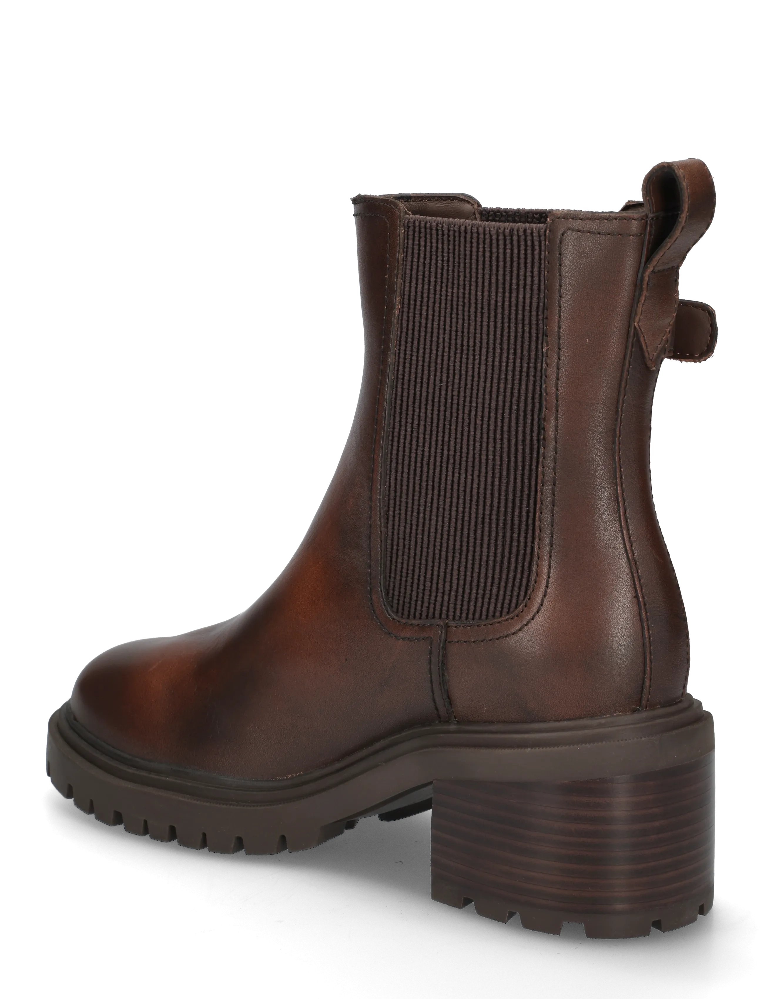 Tommy Hilfiger - BLOCK HEEL BUCKLED CHELSEA BOOT - stövletter - brushed brown - 1