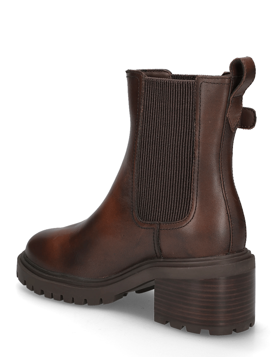 Tommy Hilfiger - BLOCK HEEL BUCKLED CHELSEA BOOT - stövletter - brushed brown - 1
