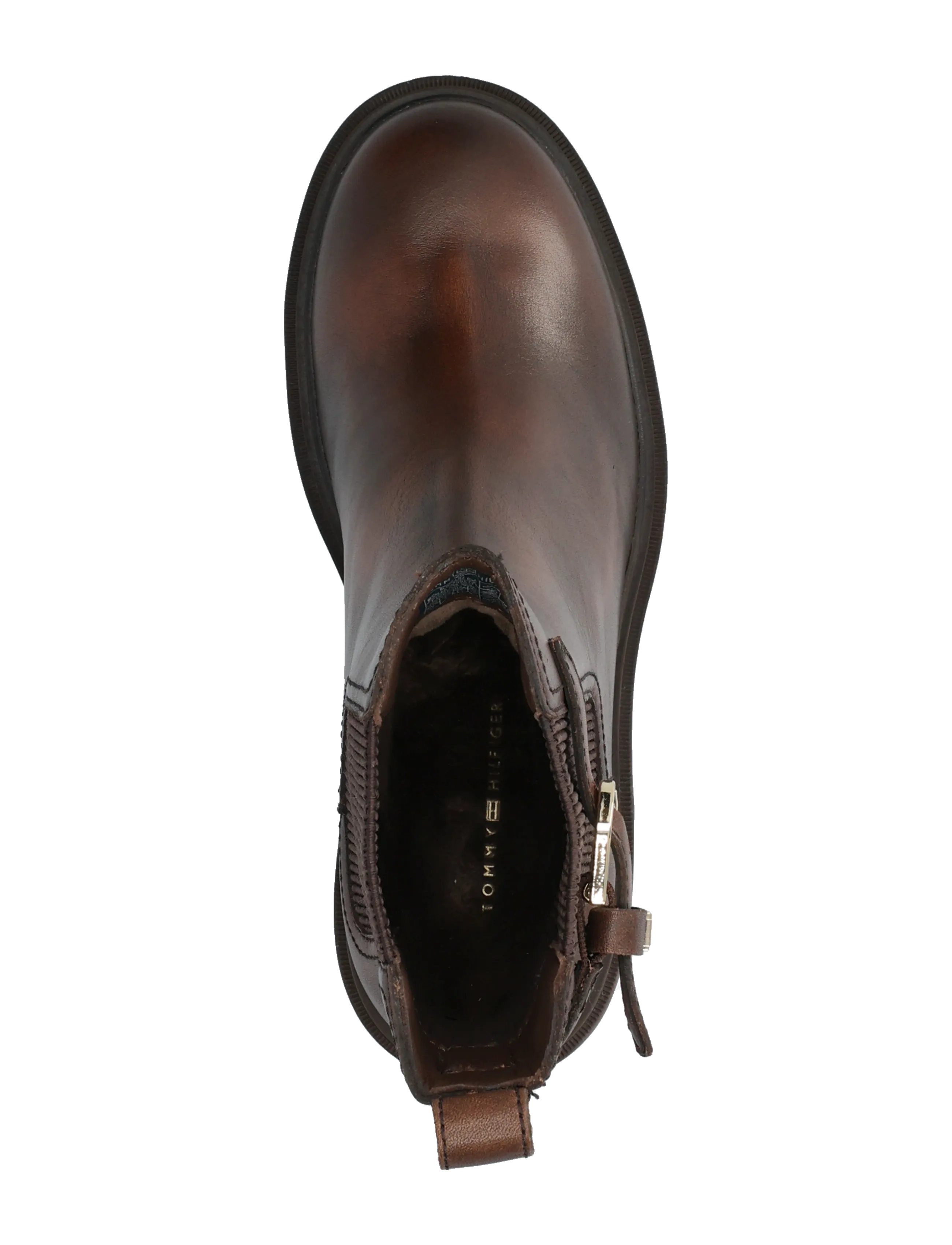 Tommy Hilfiger - BLOCK HEEL BUCKLED CHELSEA BOOT - stövletter - brushed brown - 3
