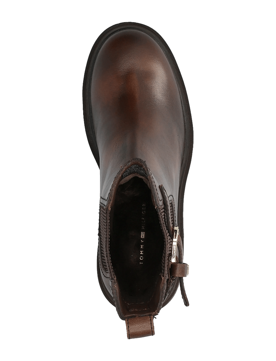 Tommy Hilfiger - BLOCK HEEL BUCKLED CHELSEA BOOT - stövletter - brushed brown - 3