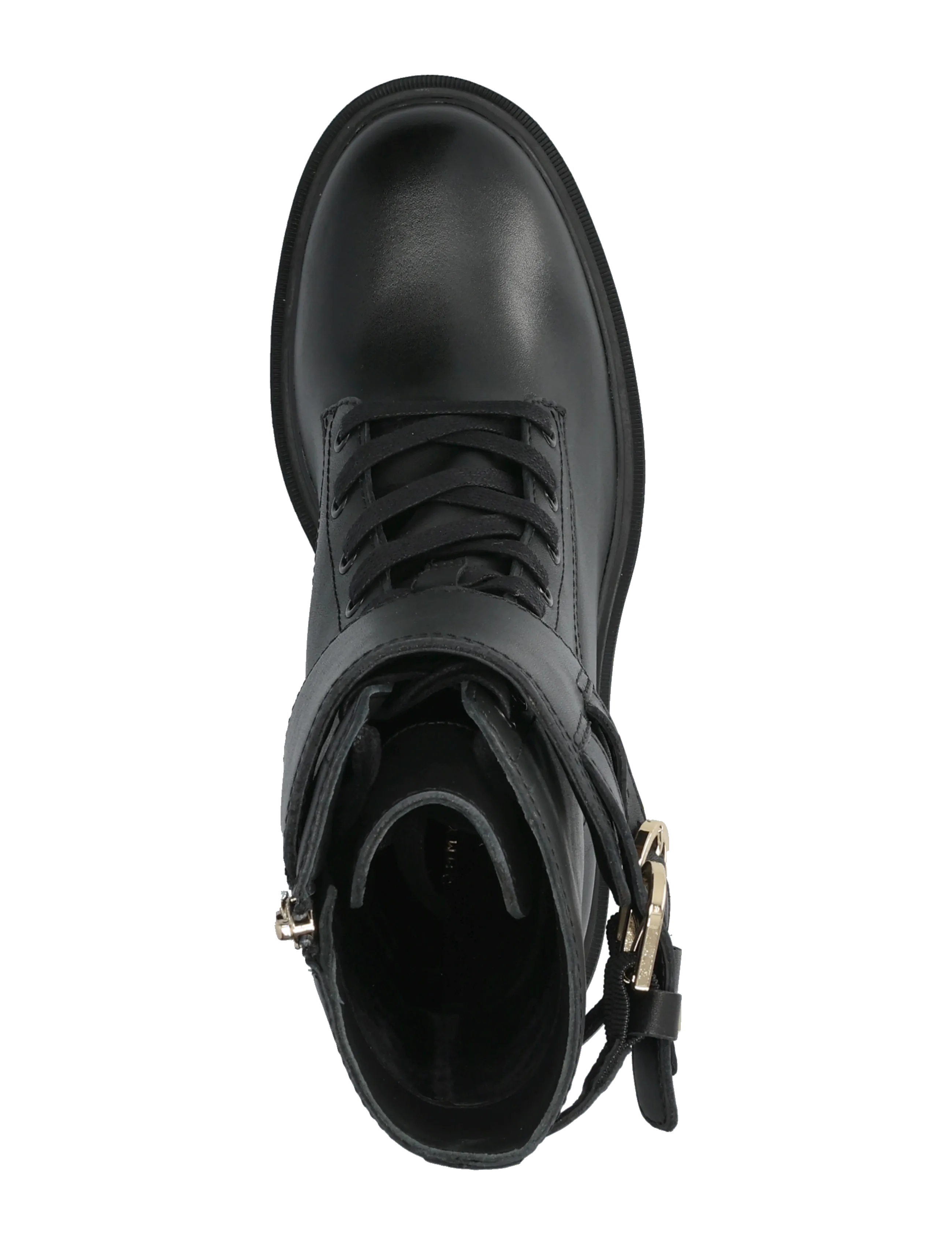 Tommy Hilfiger - BLOCK HEEL BUCKLED LACE-UP BOOT - stövletter - black - 3