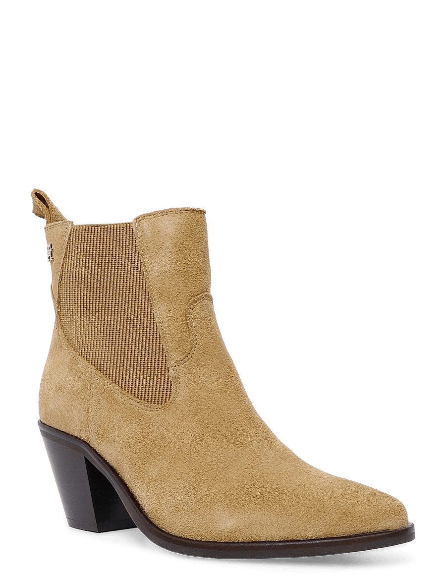 Tommy Hilfiger - SUEDE WESTERN CHELSEA BOOT - støvletter - safari canvas - 0