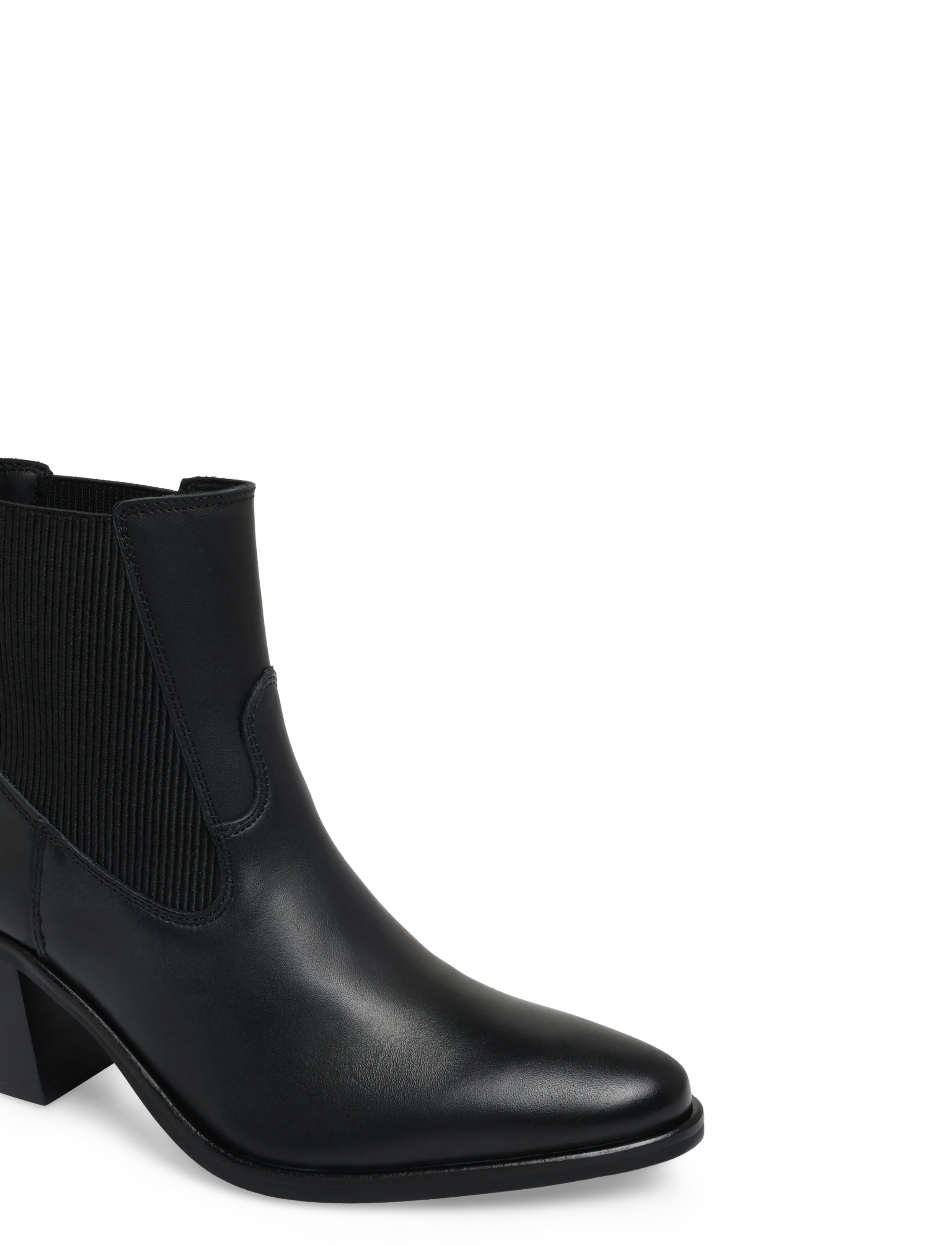 Tommy Hilfiger LEATHER WESTERN CHELSEA BOOT - New arrivals - BLACK / black